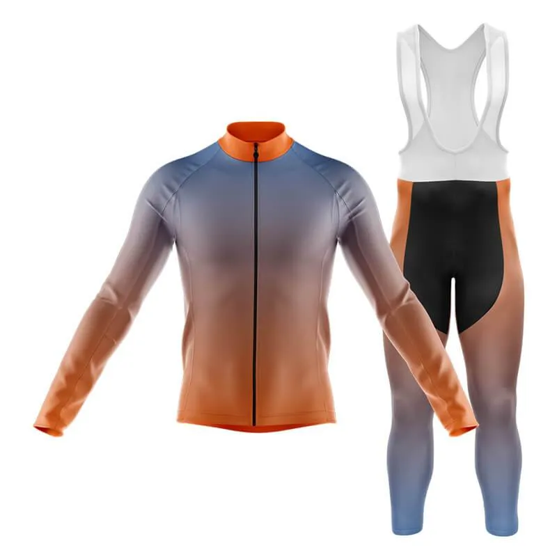 Hi Viz Blue and Orange Gradient Club Cycling Kit