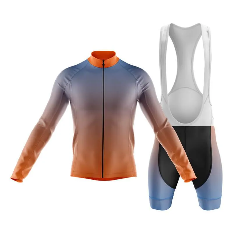 Hi Viz Blue and Orange Gradient Club Cycling Kit