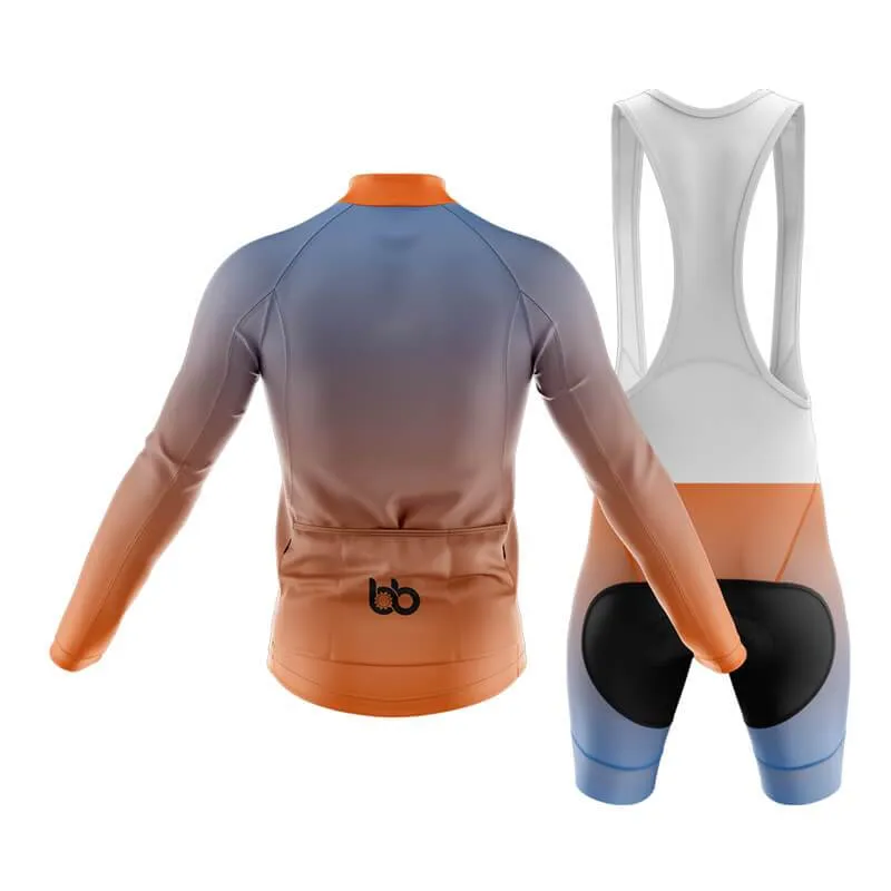 Hi Viz Blue and Orange Gradient Club Cycling Kit