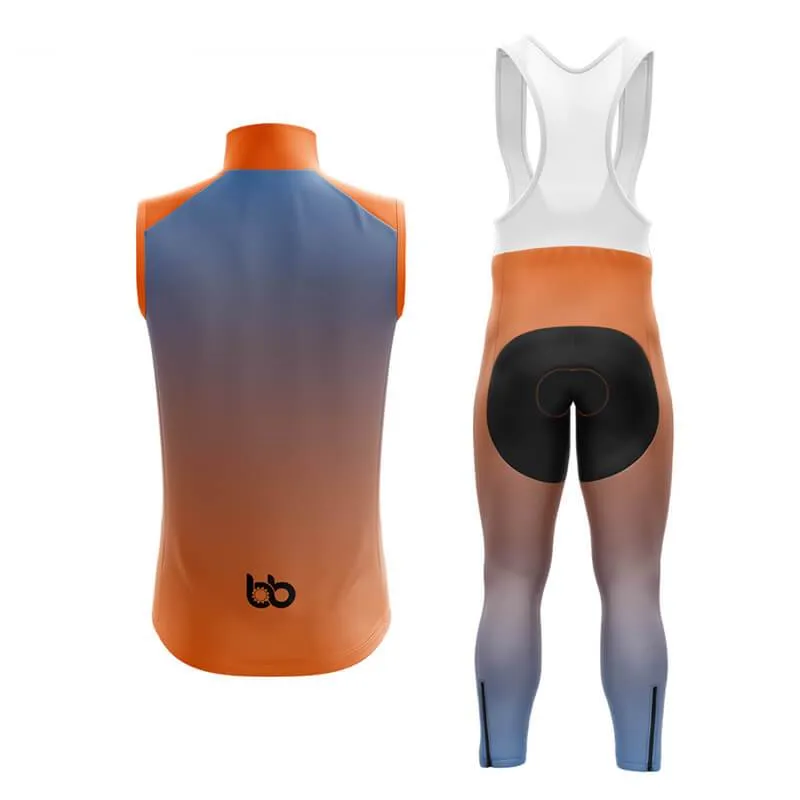 Hi Viz Blue and Orange Gradient Club Cycling Kit