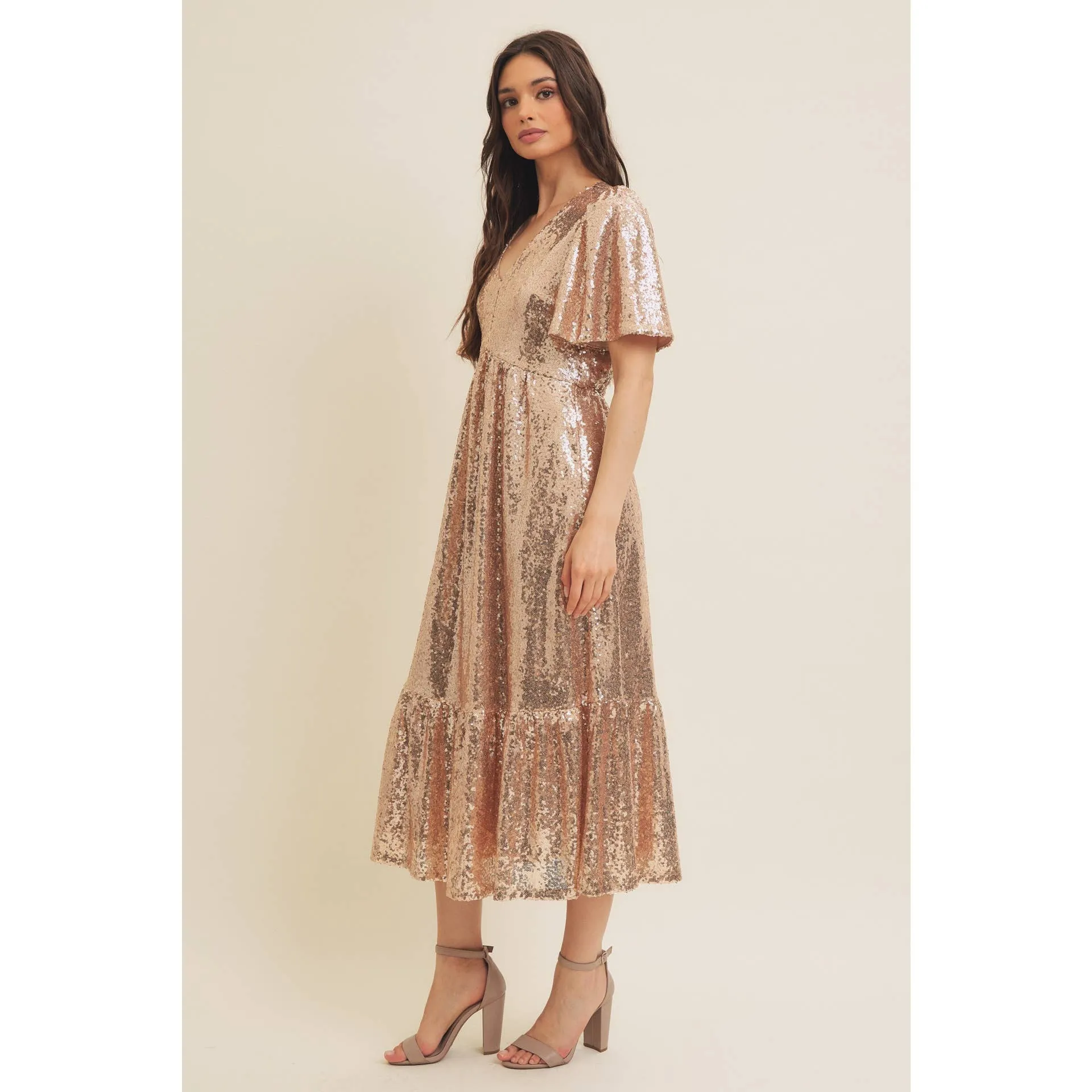 Holidaze Sequin Midi Dress