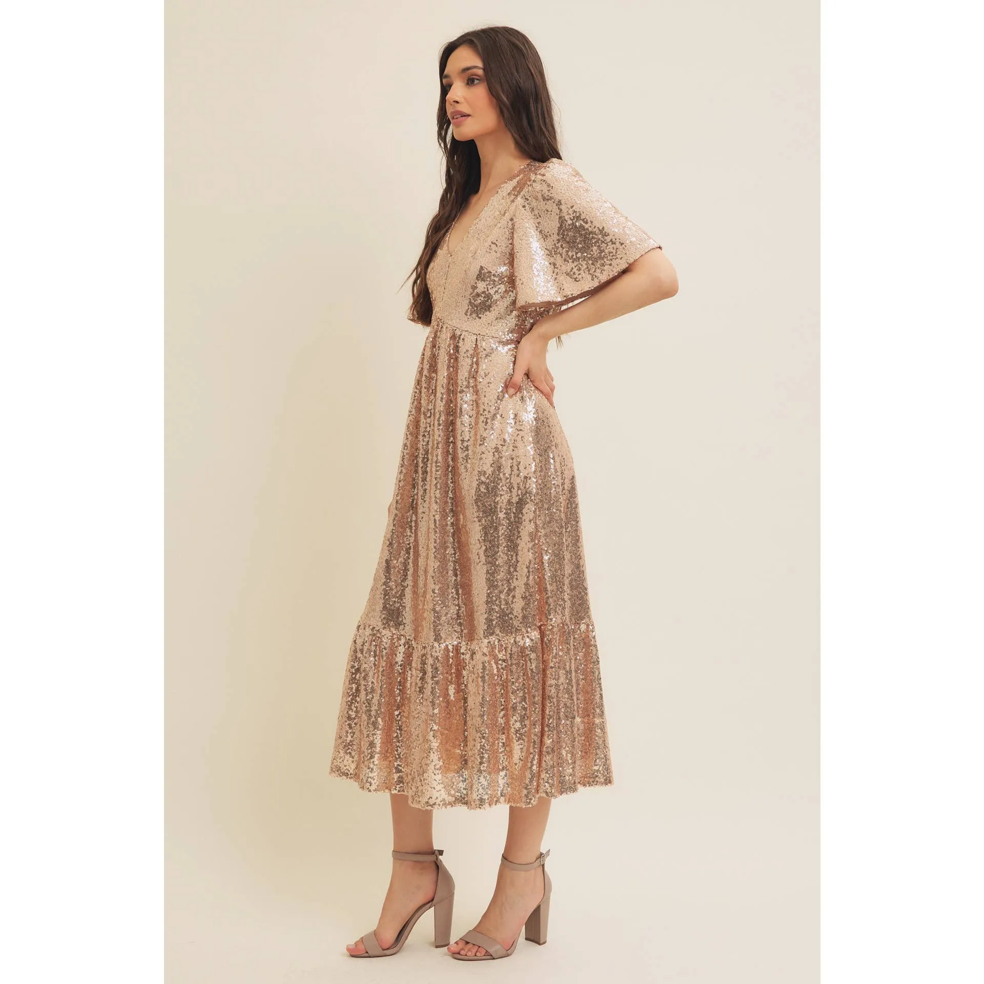 Holidaze Sequin Midi Dress