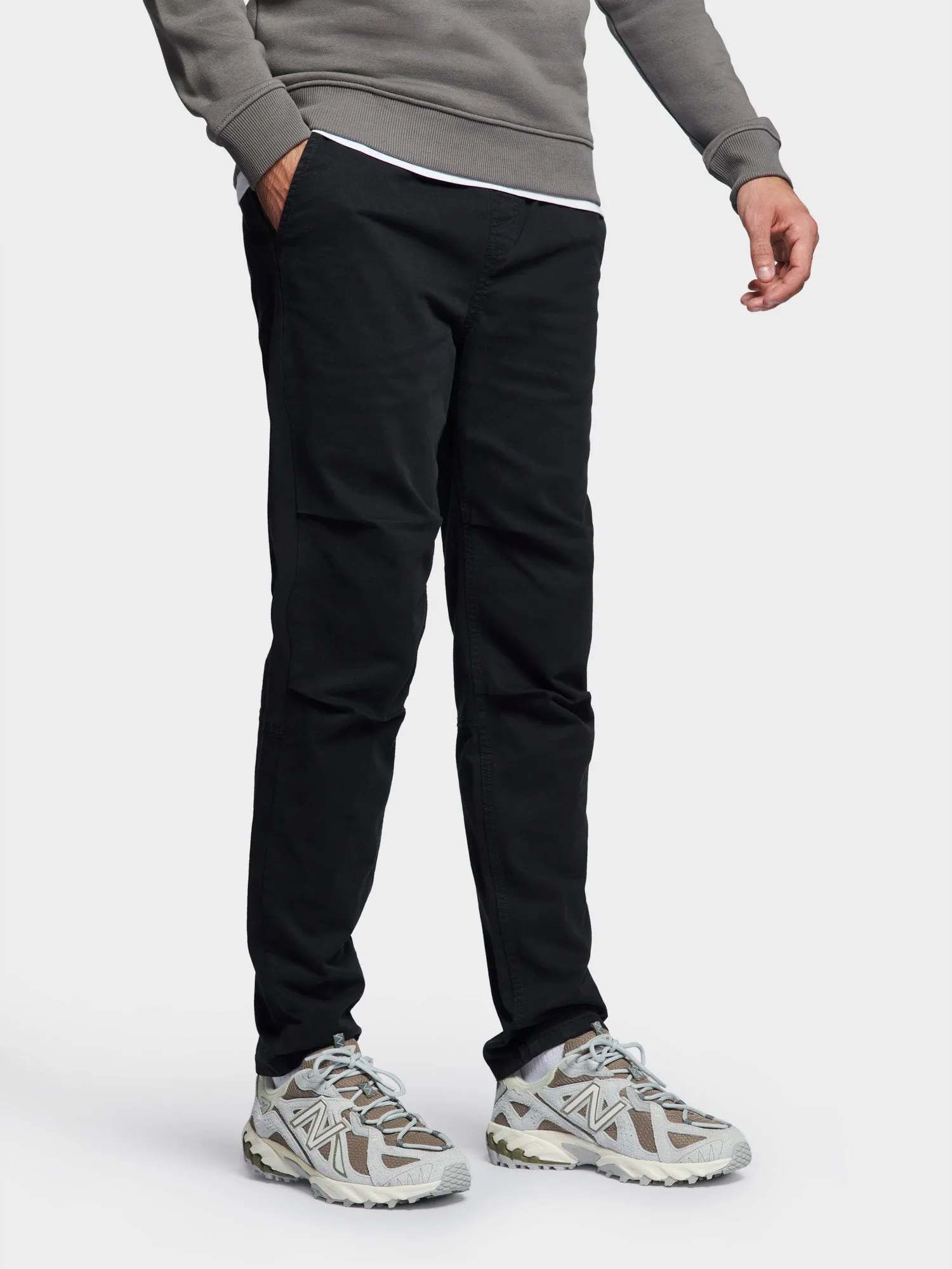 Hudson Script Elasticated Waist Pants in Black