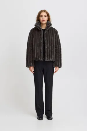 Ichi Finta Faux Fur Jacket-Forged Iron-20121230