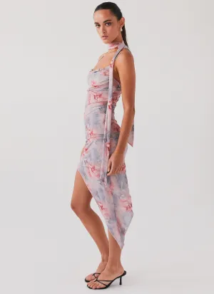 In Your Dreams Midi Dress - Chantilly Floral