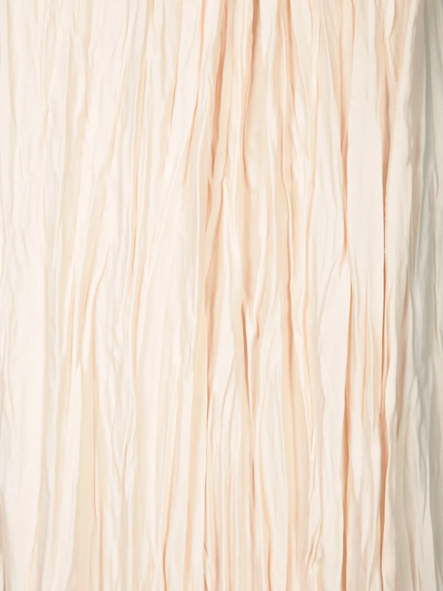 Ivory Pleat Crepe Long Skirt