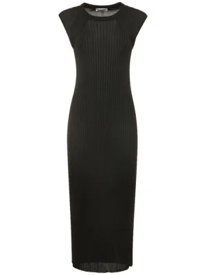 Jil Sander   Sleeveless jersey midi dress 