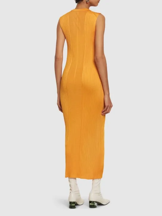 Jil Sander   Sleeveless jersey midi dress 