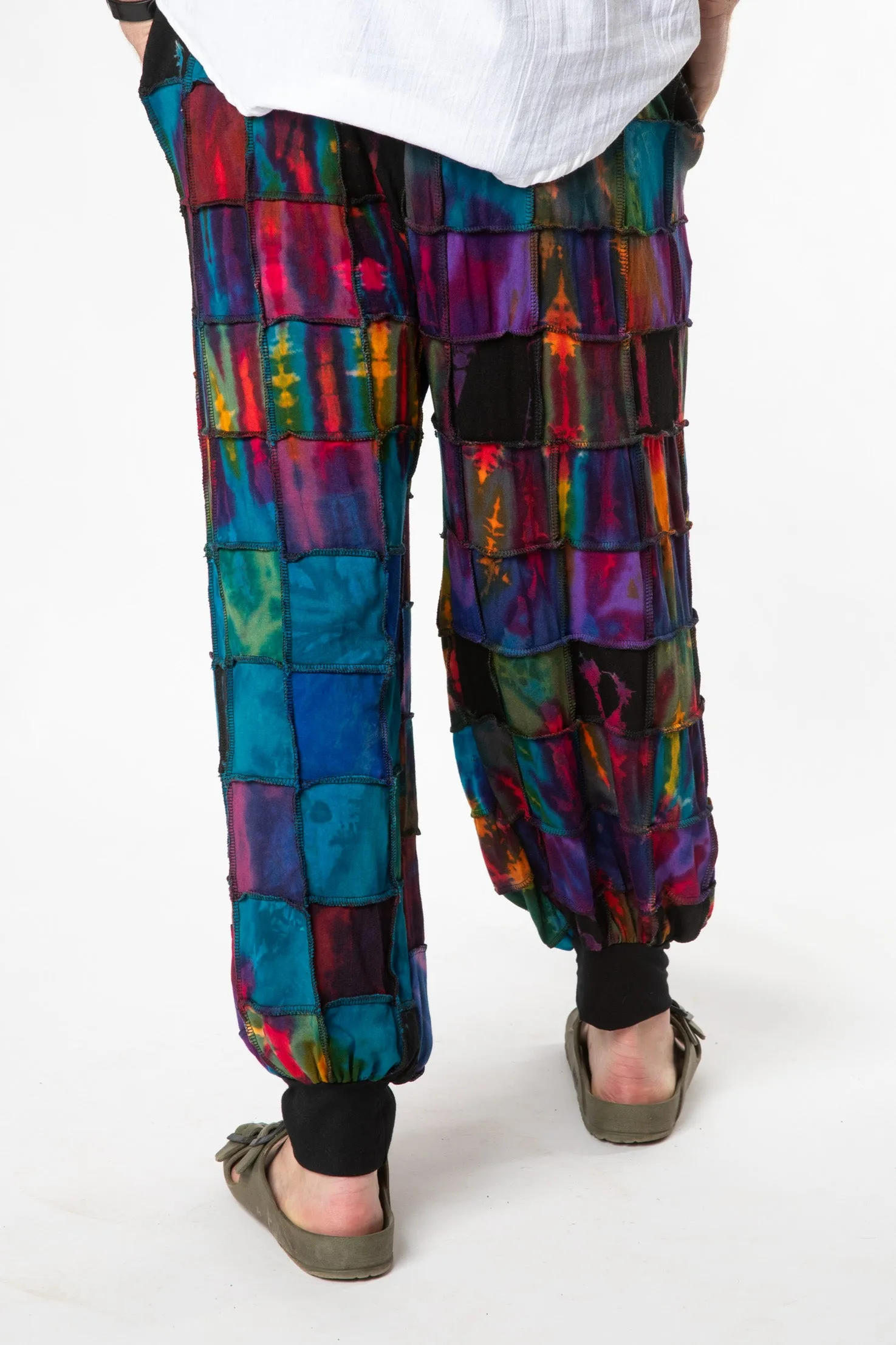 Jum Jum Patchwork Unisex Tie Dye Harem Pants