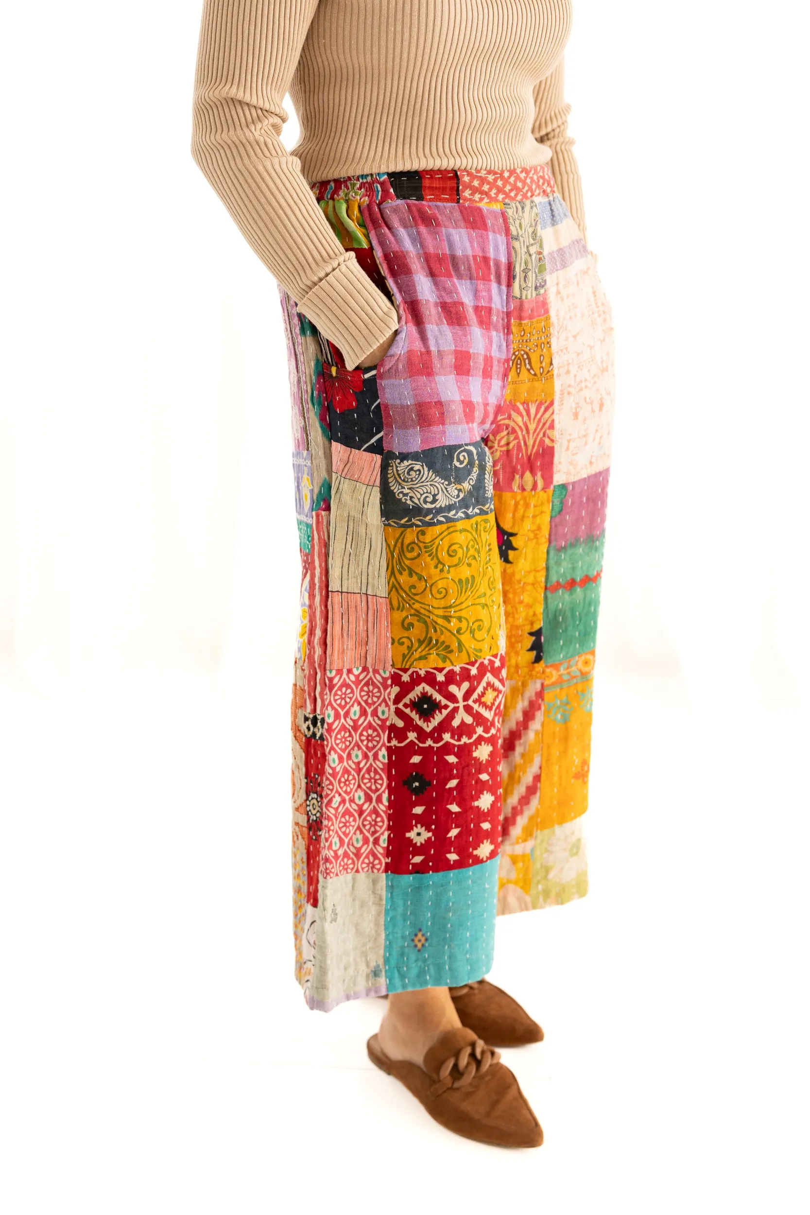 Kantha Sunrise Patchwork Pant