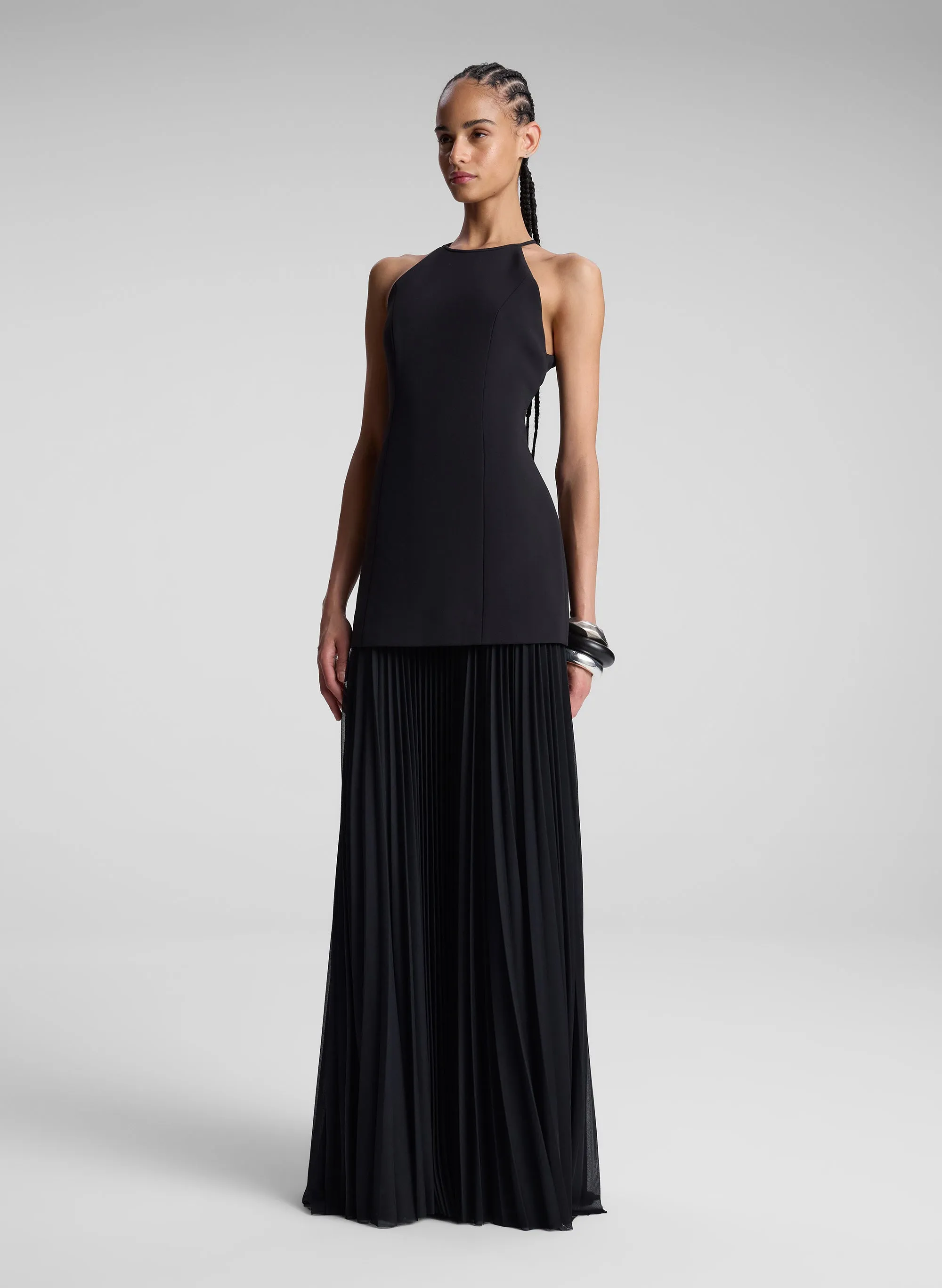 Lana Pleated Maxi Dress