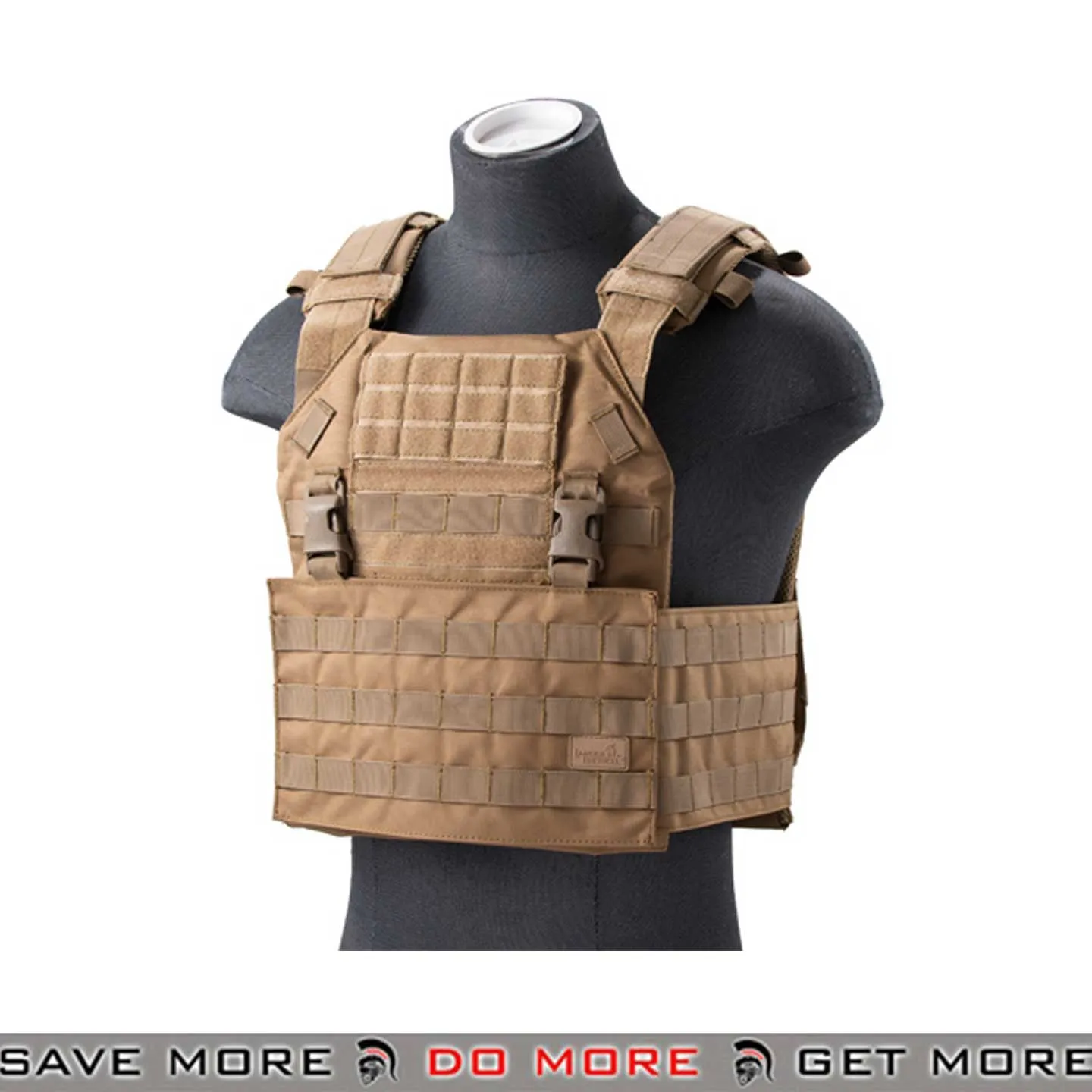 Lancer Tactical APC Style Airsoft Vest Tactical MOLLE Plate Carrier with Detachable Buckles Airsoft Tactical MOLLE Vest