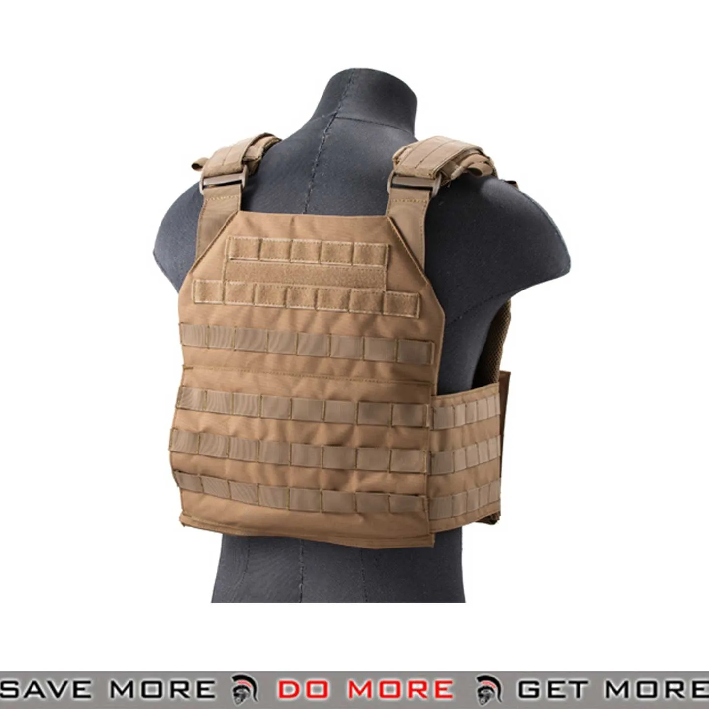 Lancer Tactical APC Style Airsoft Vest Tactical MOLLE Plate Carrier with Detachable Buckles Airsoft Tactical MOLLE Vest