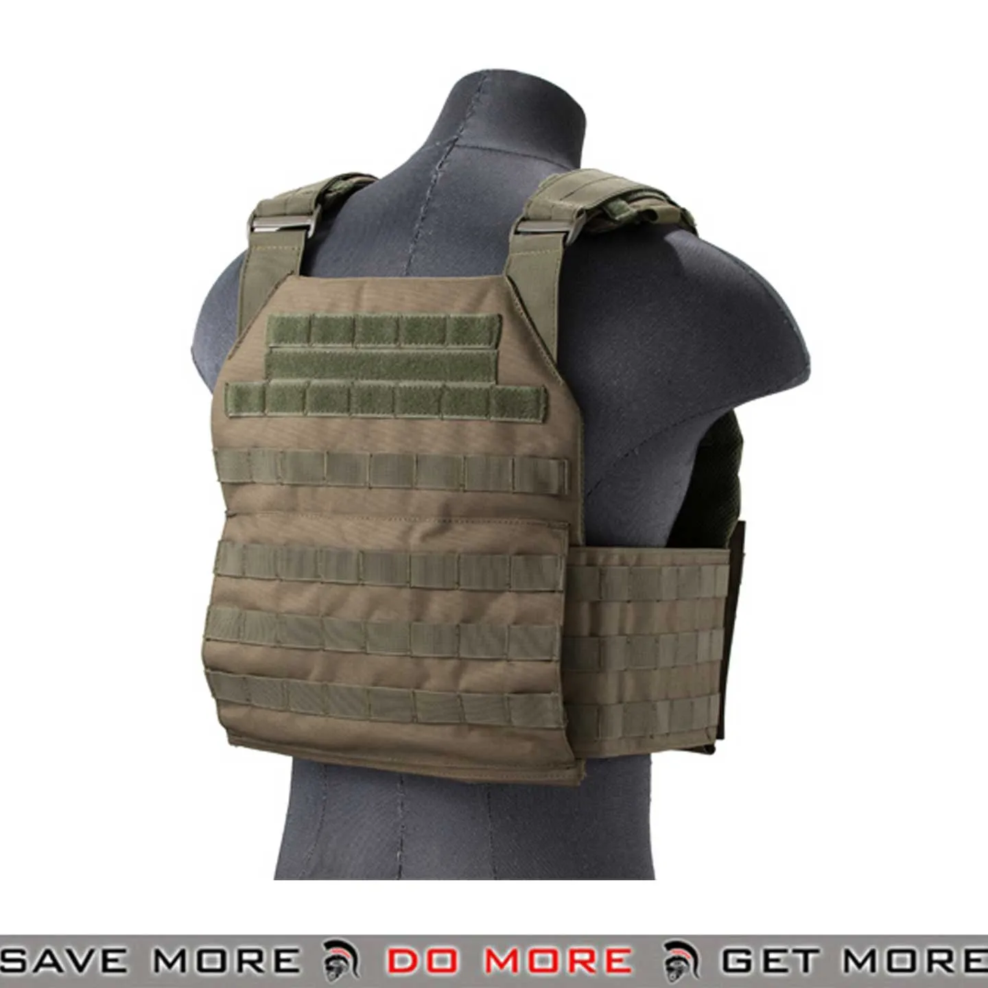 Lancer Tactical APC Style Airsoft Vest Tactical MOLLE Plate Carrier with Detachable Buckles Airsoft Tactical MOLLE Vest