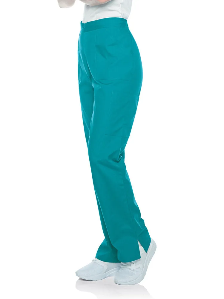 Landau ScrubZone Women's Straight Leg Cargo Pants | Teal