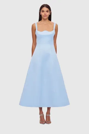 Leo Lin Odette Midi Dress - Sky Blue