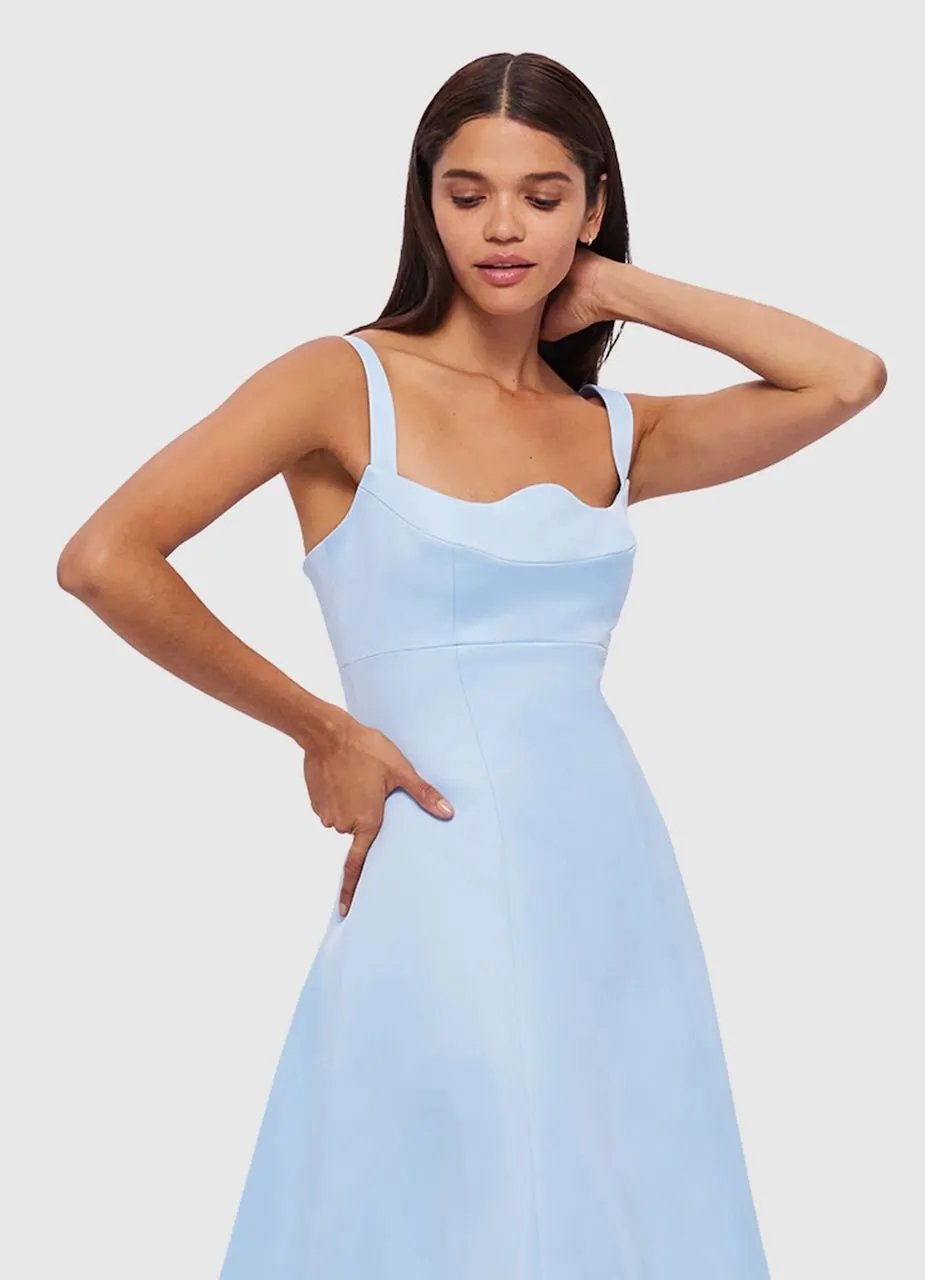 Leo Lin Odette Midi Dress - Sky Blue