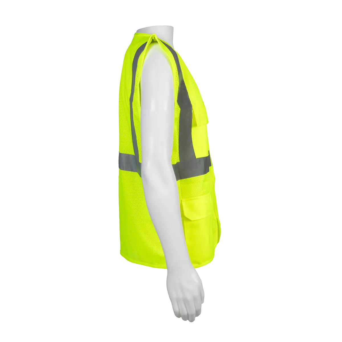 LVM24 LIME MESH 4-Pocket ANSI CLASS II Safety Vest