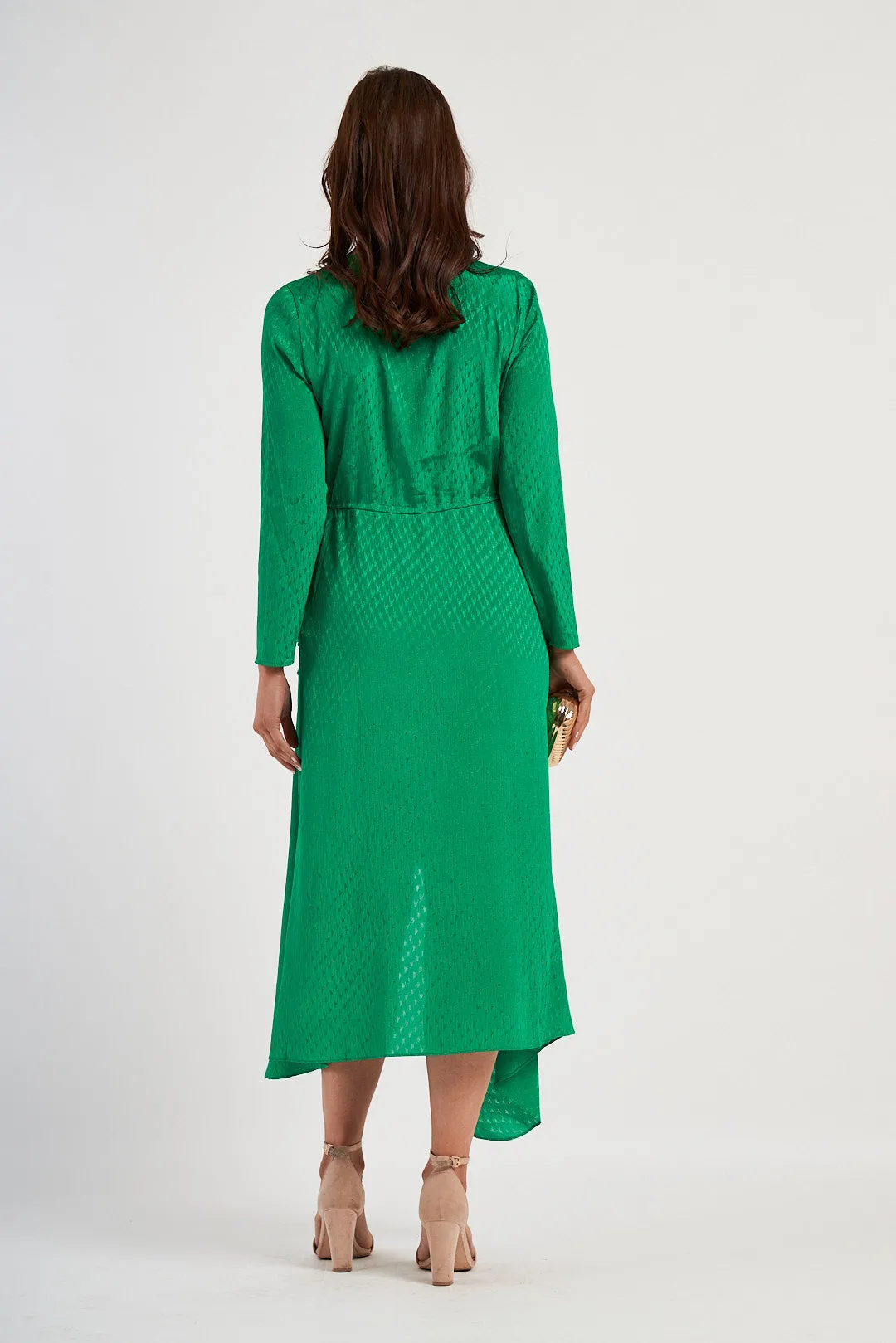 Maje Green Midi Dress