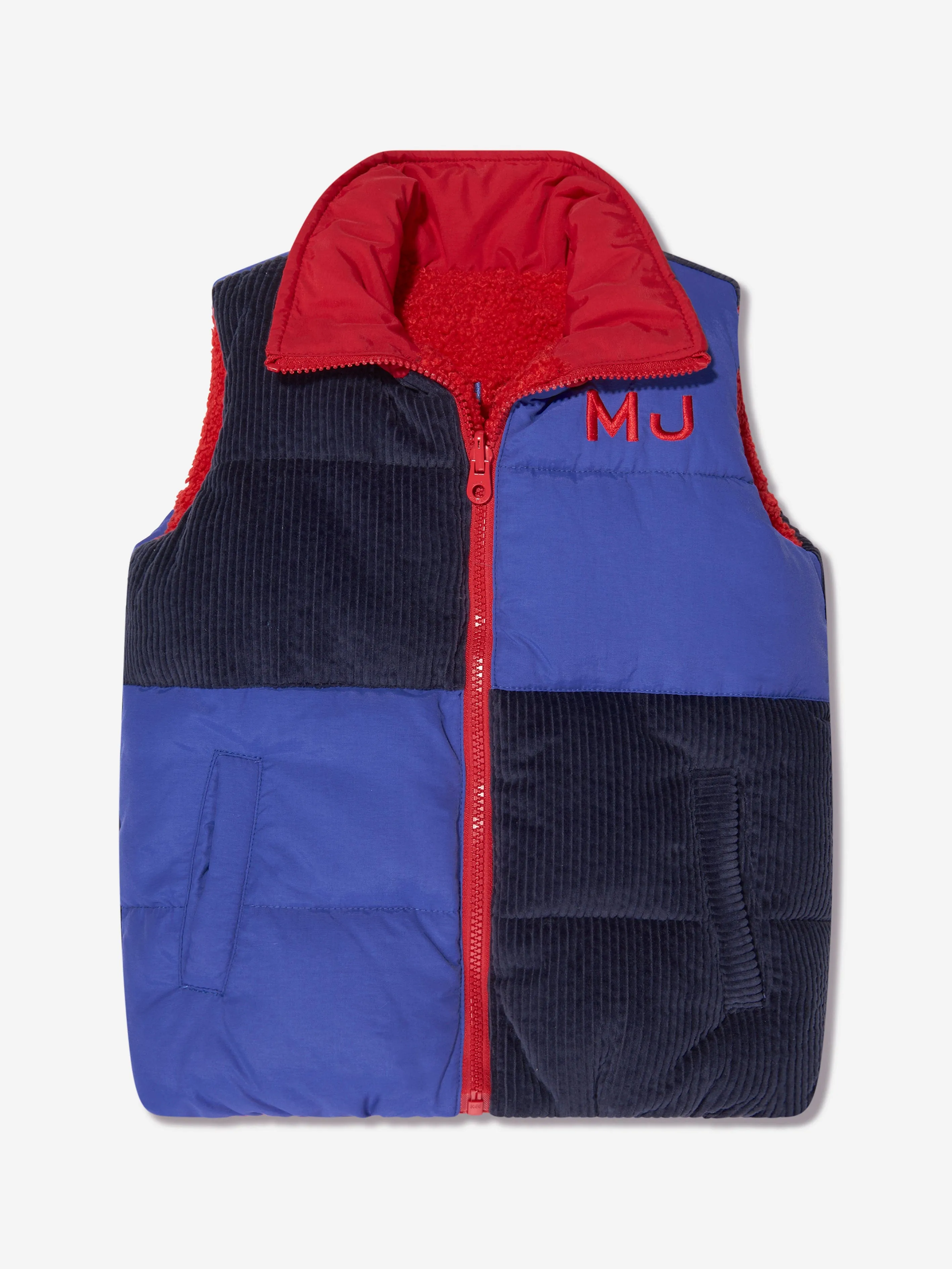 MARC JACOBS Boys Reversible Puffer Gilet in Blue