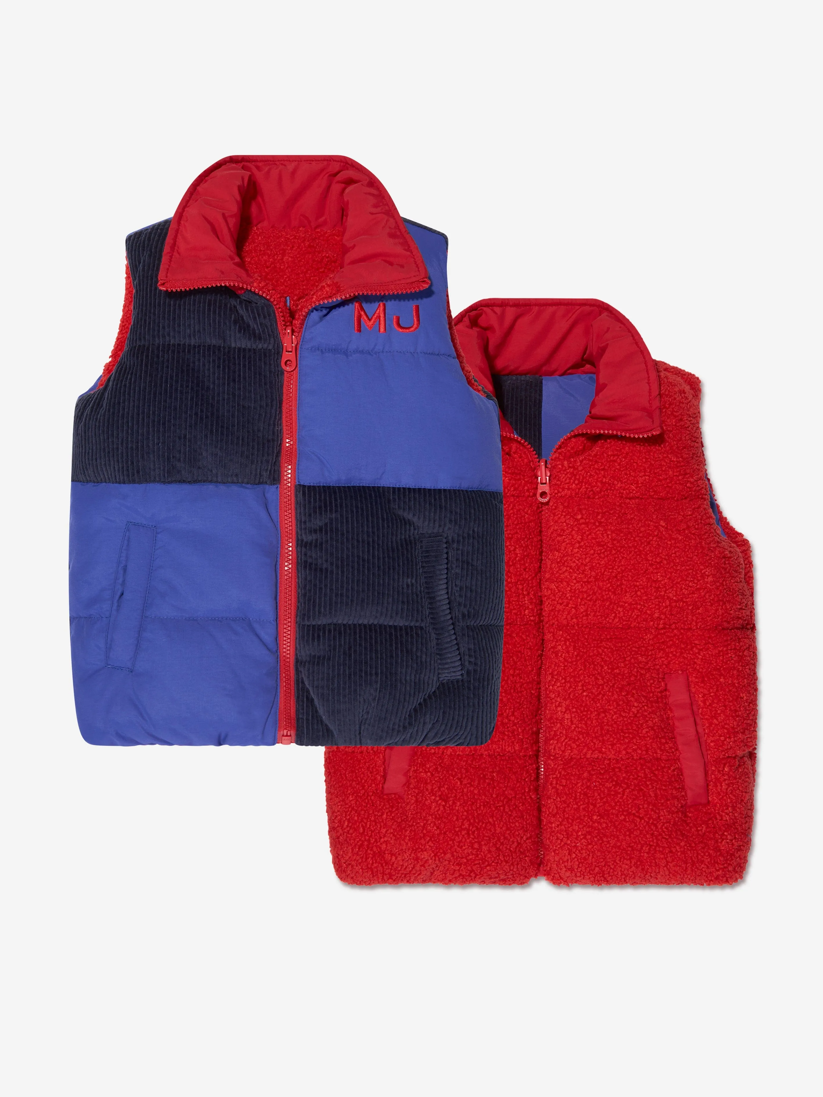 MARC JACOBS Boys Reversible Puffer Gilet in Blue