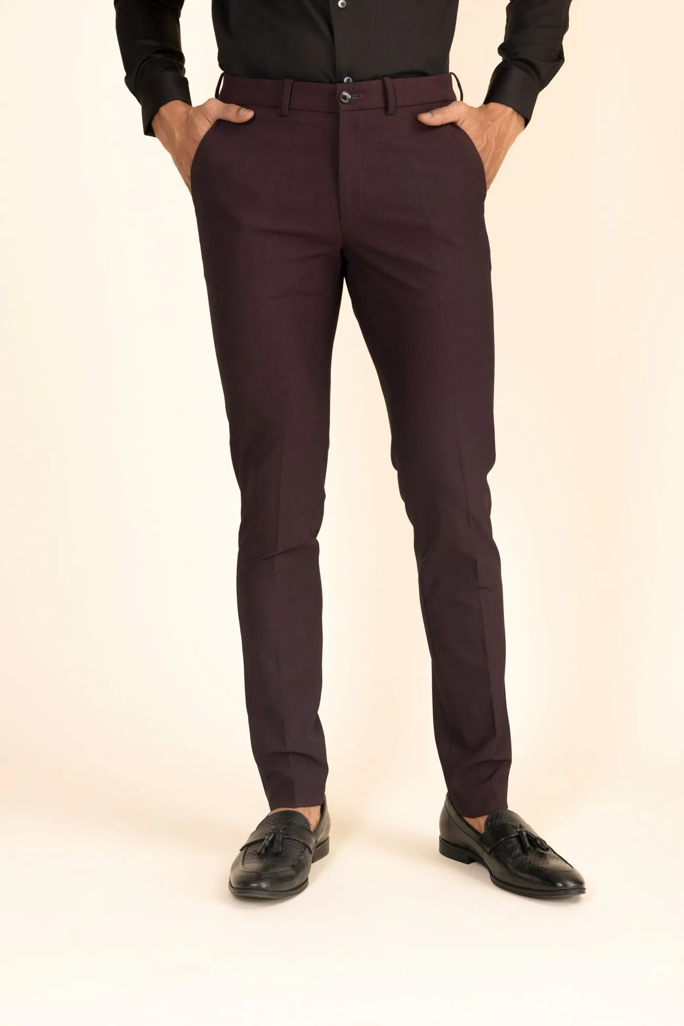 Maroon Formal Trousers