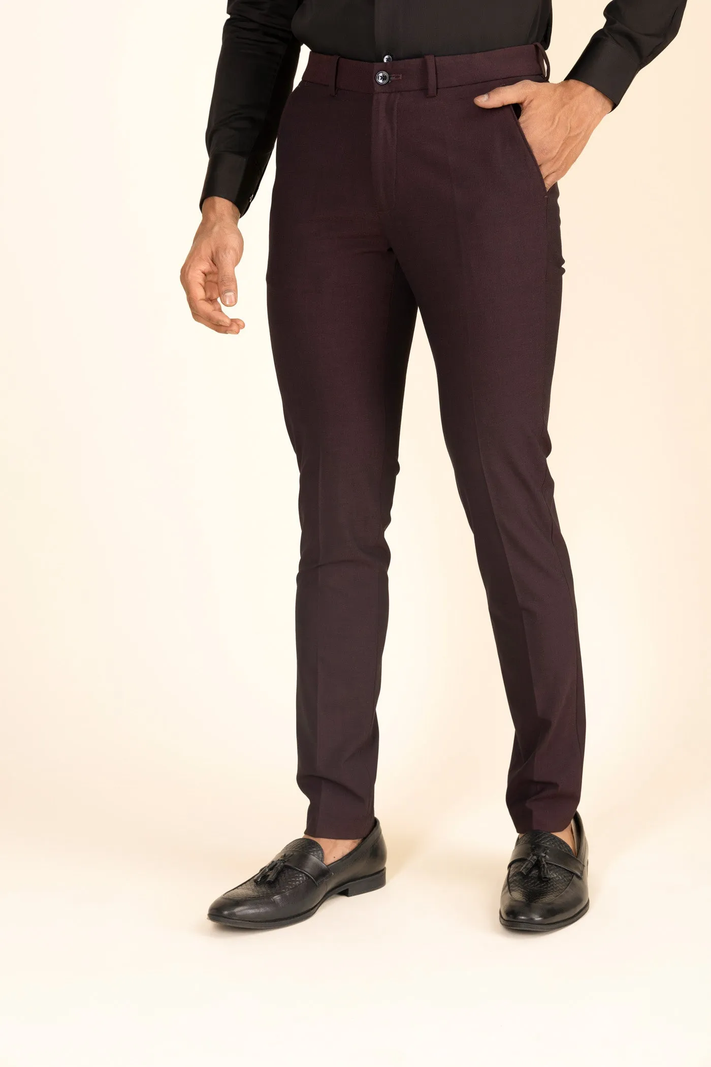 Maroon Formal Trousers