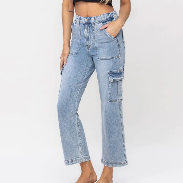 Melissa Super High Rise Cargo Dad Jeans