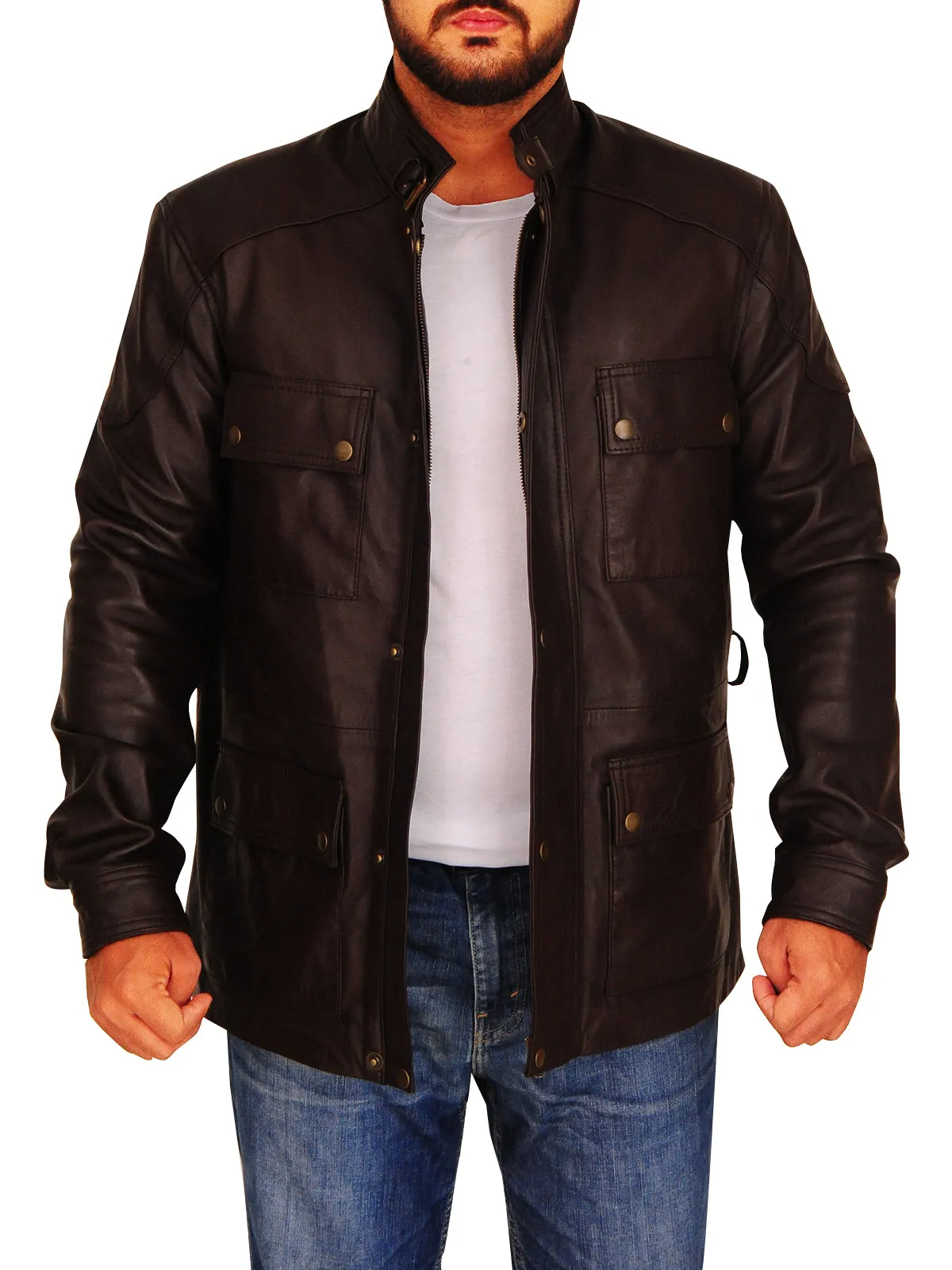 Men Brown Field Jacket