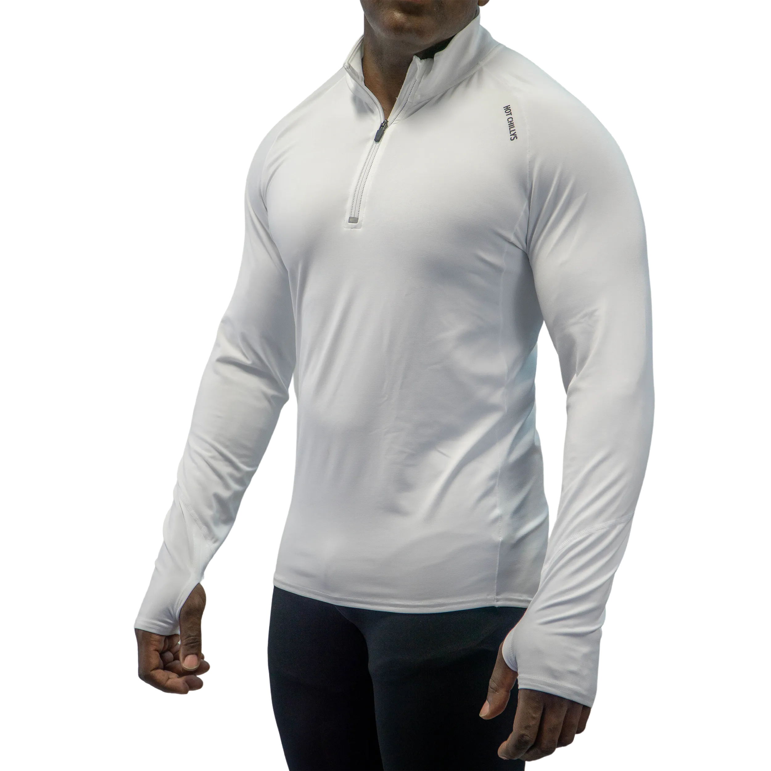 Men's Micro-Elite Chamois Zone Zip-T - White/White