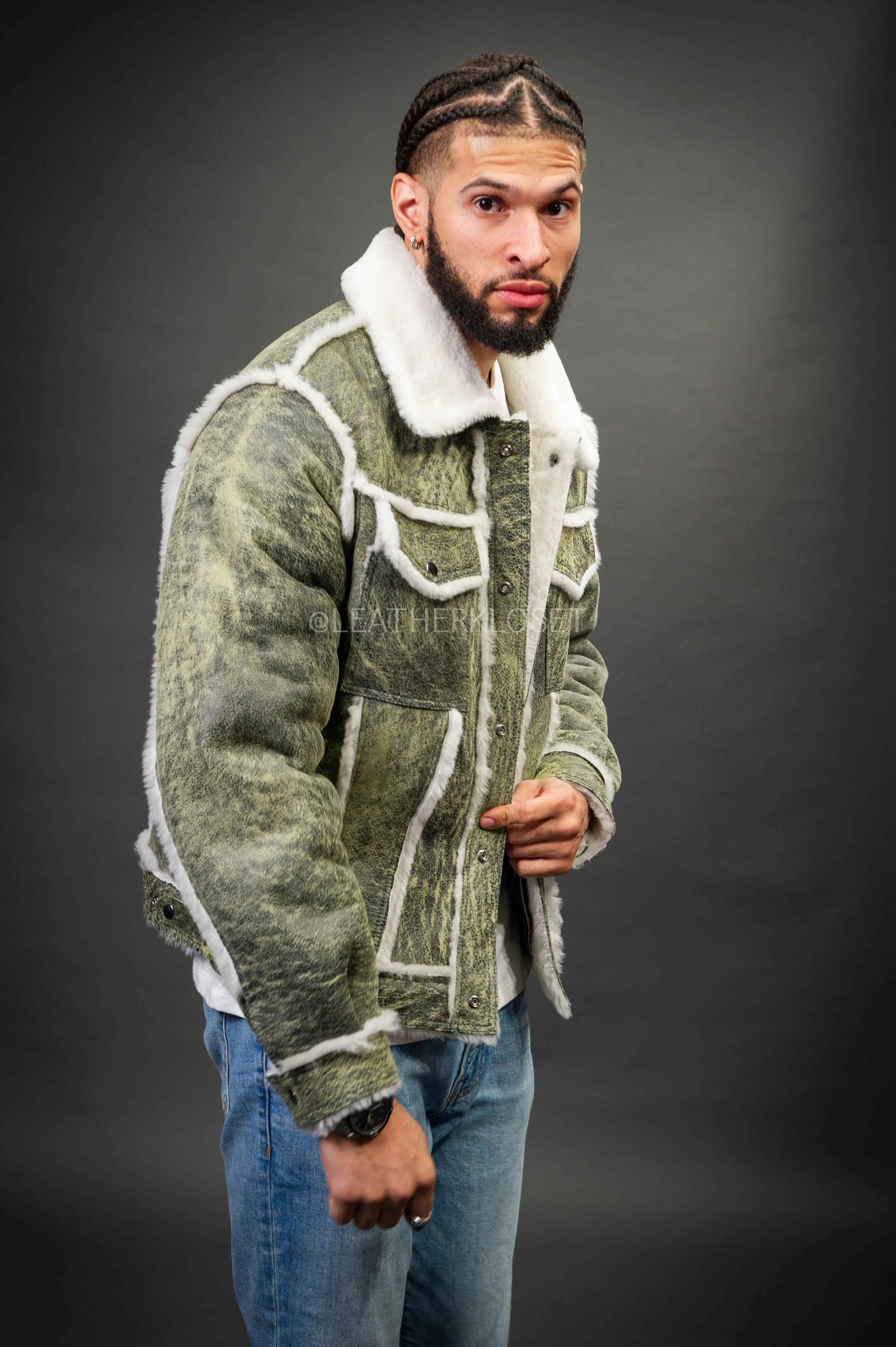 Men's Shepherd Shearling Jacket [Bean Stalk]