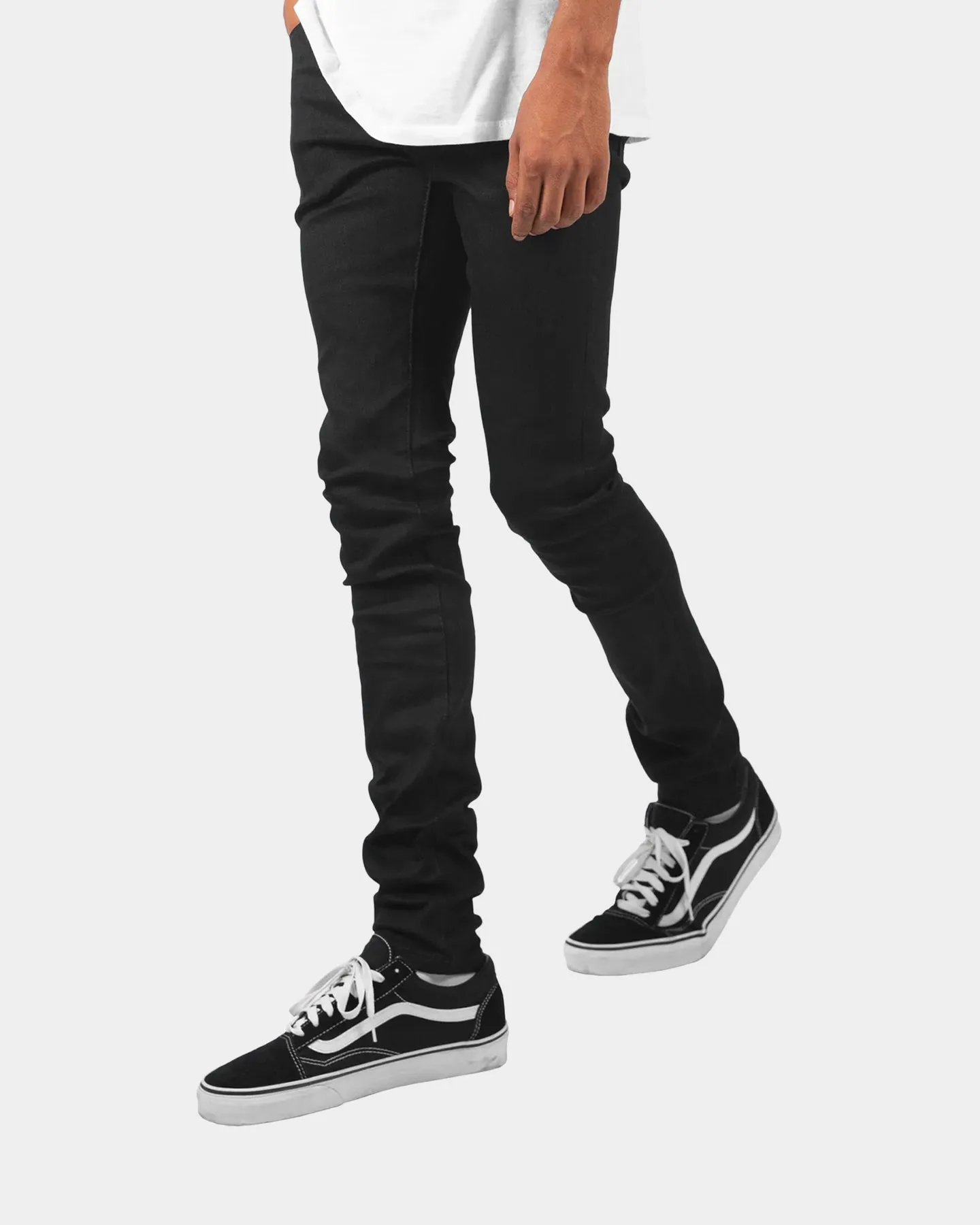 MNML X43 Stretch Denim Jeans Matte Black