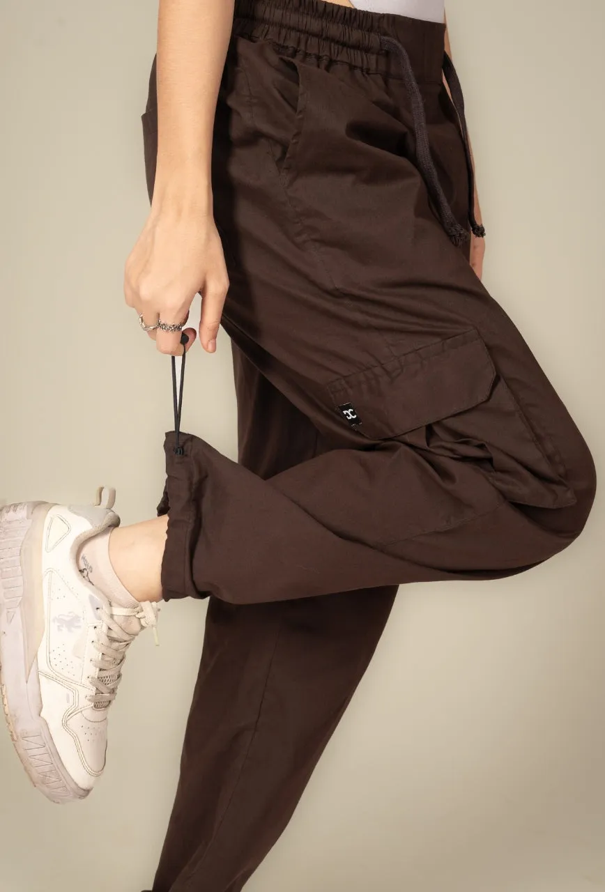 Mocha Cargo Parachute Pant - Unisex Comfy Pant