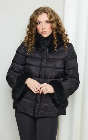 Nitia - Puffer with Fur Trim