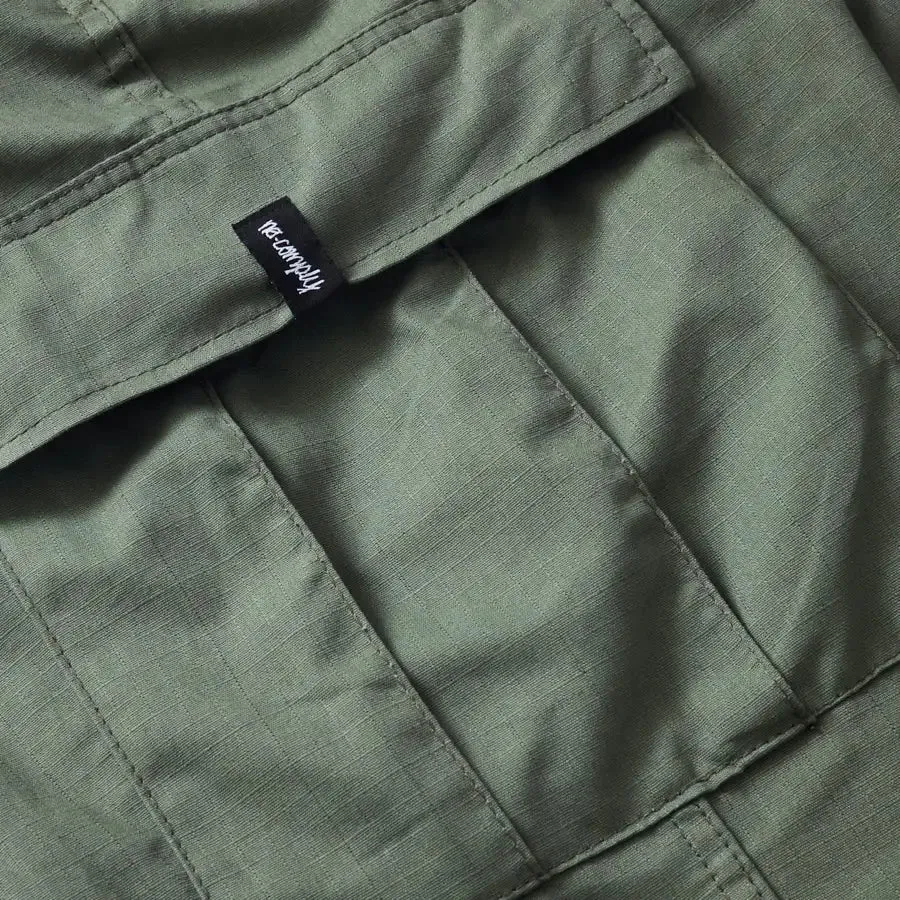 No-Comply Rip Stop Cargo Skate Pants - Olive