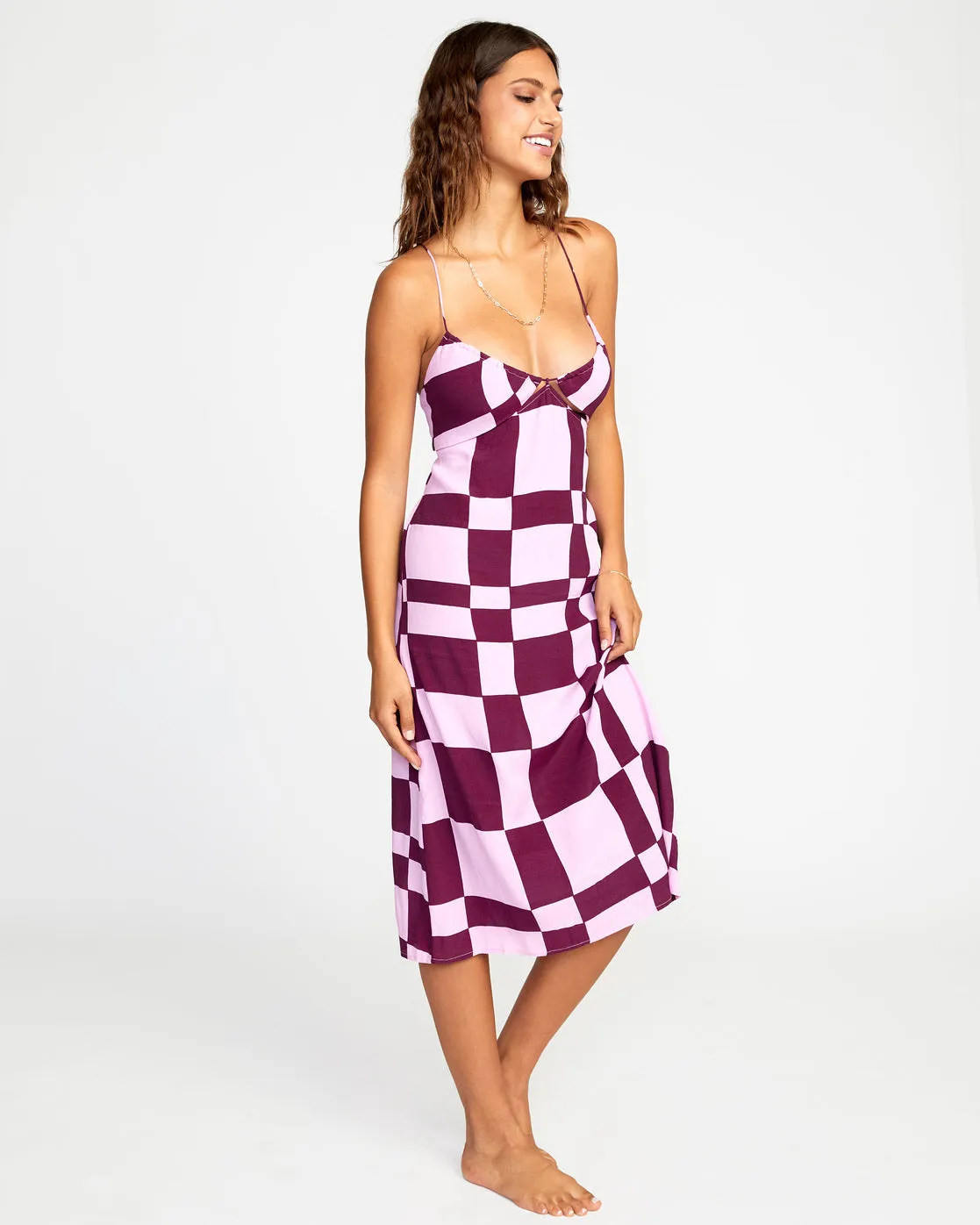 No Judgement Midi Dress - Orchid