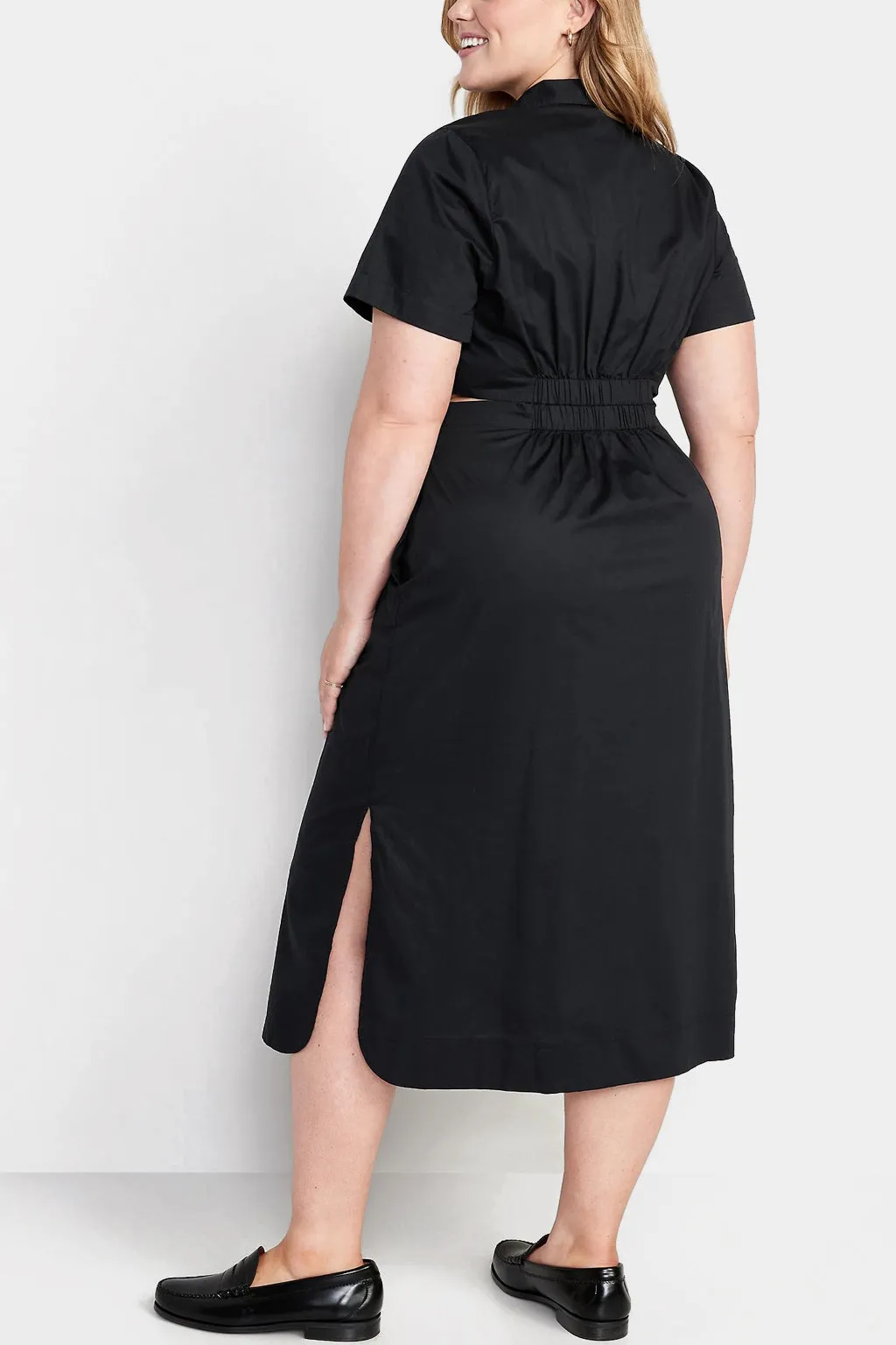 Old Navy - Cutout Midi Shirt Dress for Women