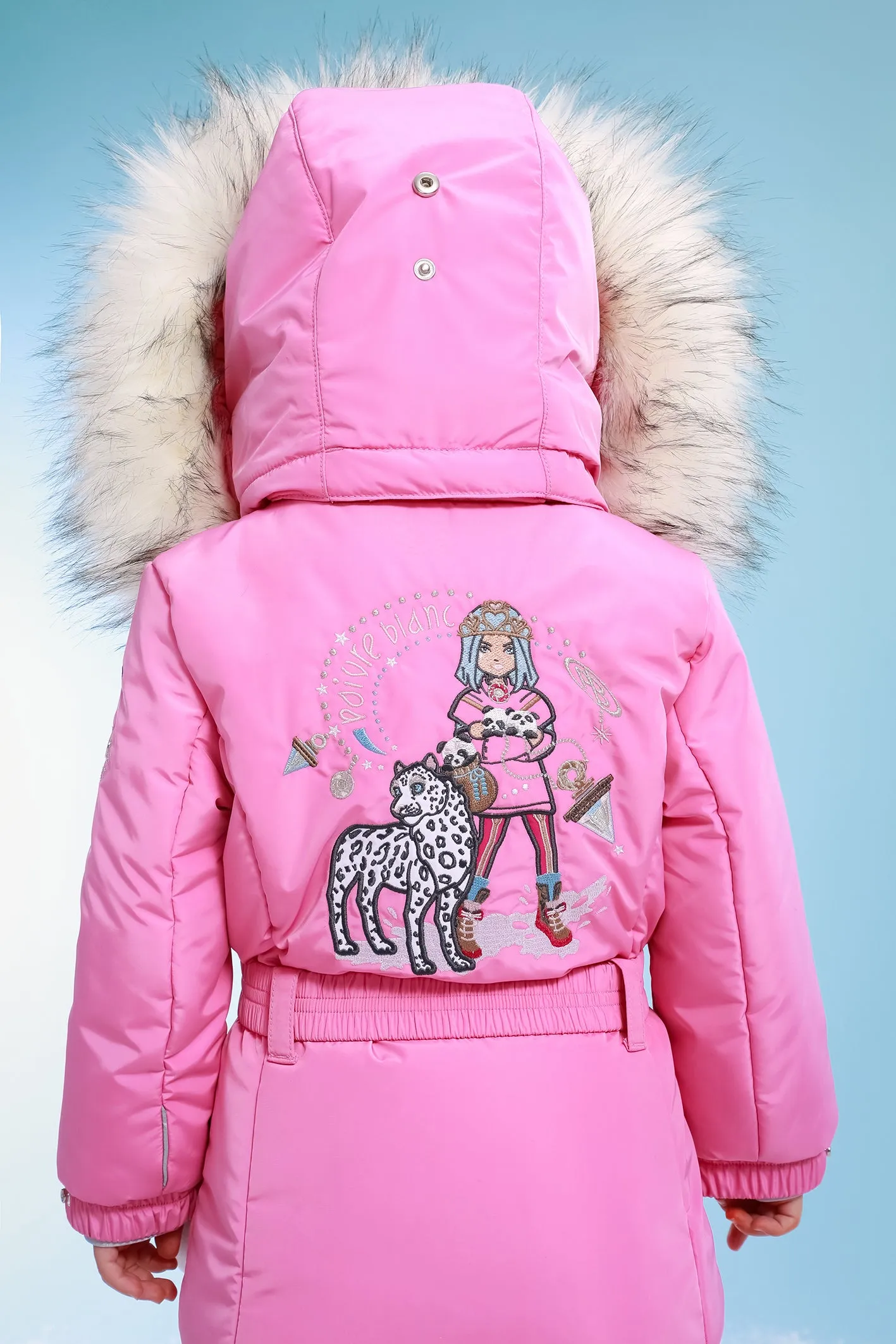 Poivre Blanc Girls Ski Jacket - Lolly Pink 2-7 yrs