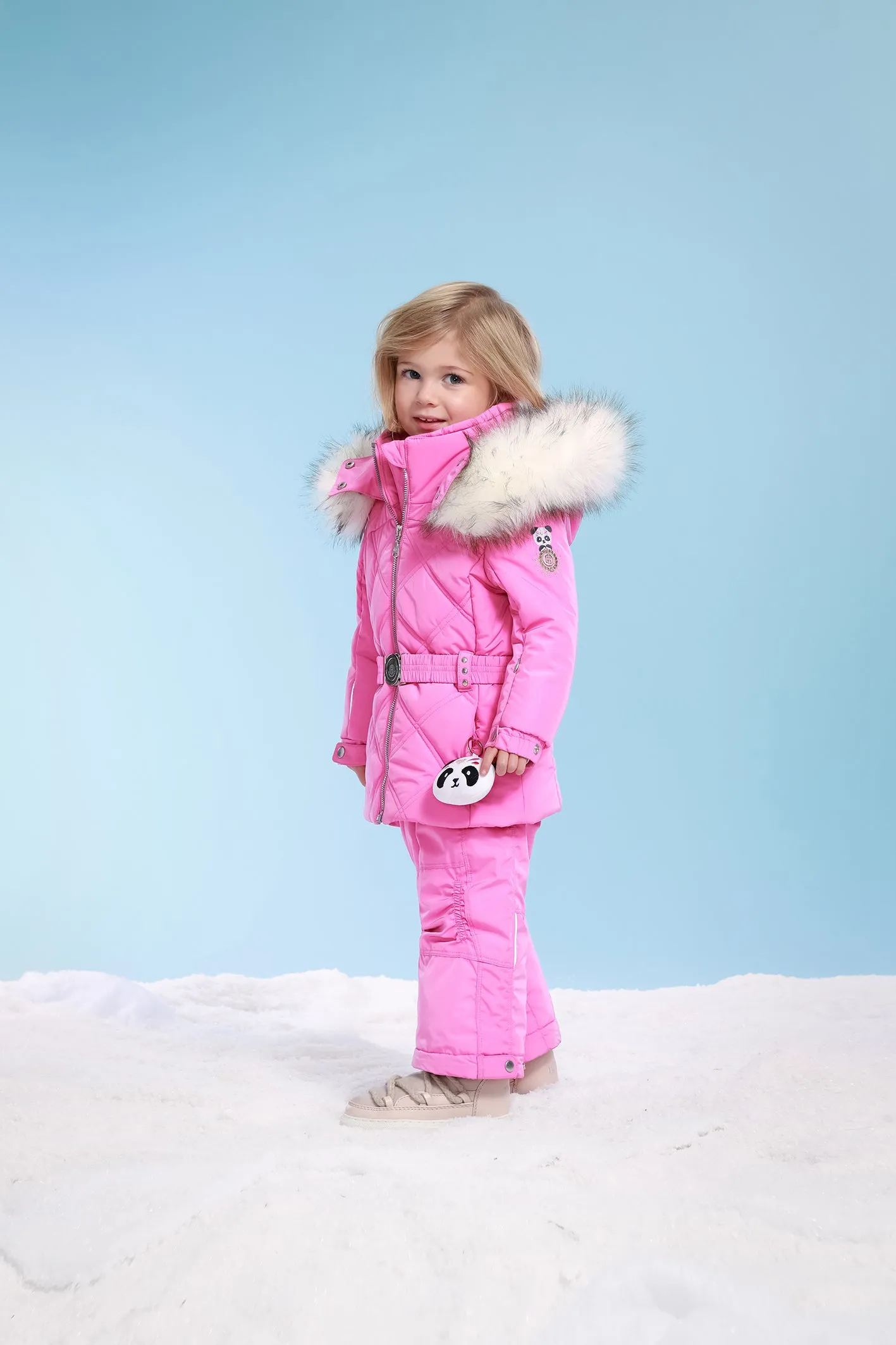 Poivre Blanc Girls Ski Jacket - Lolly Pink 2-7 yrs