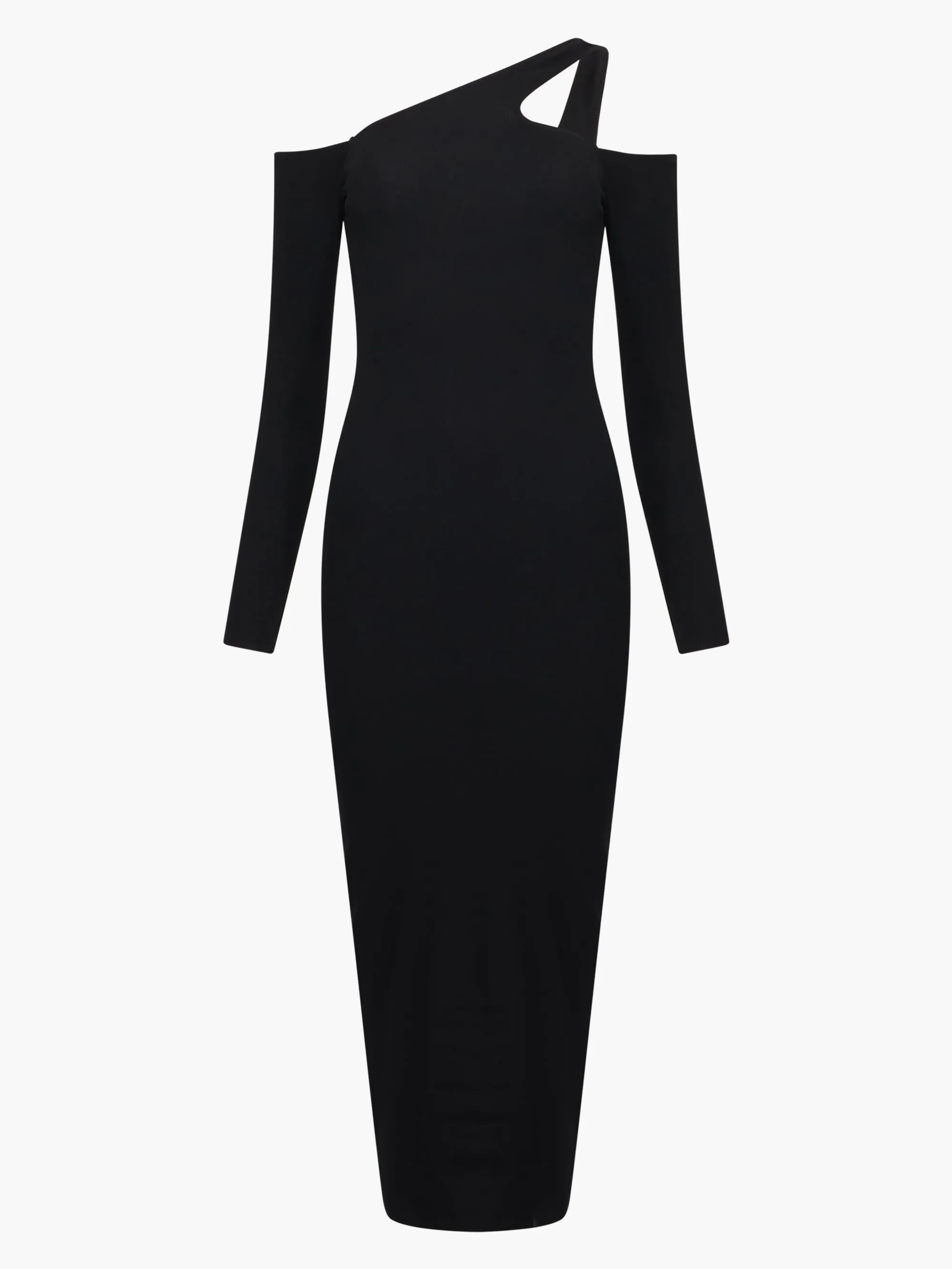 Rassia Cheryle Ribbed Cut-Out Midi Dress