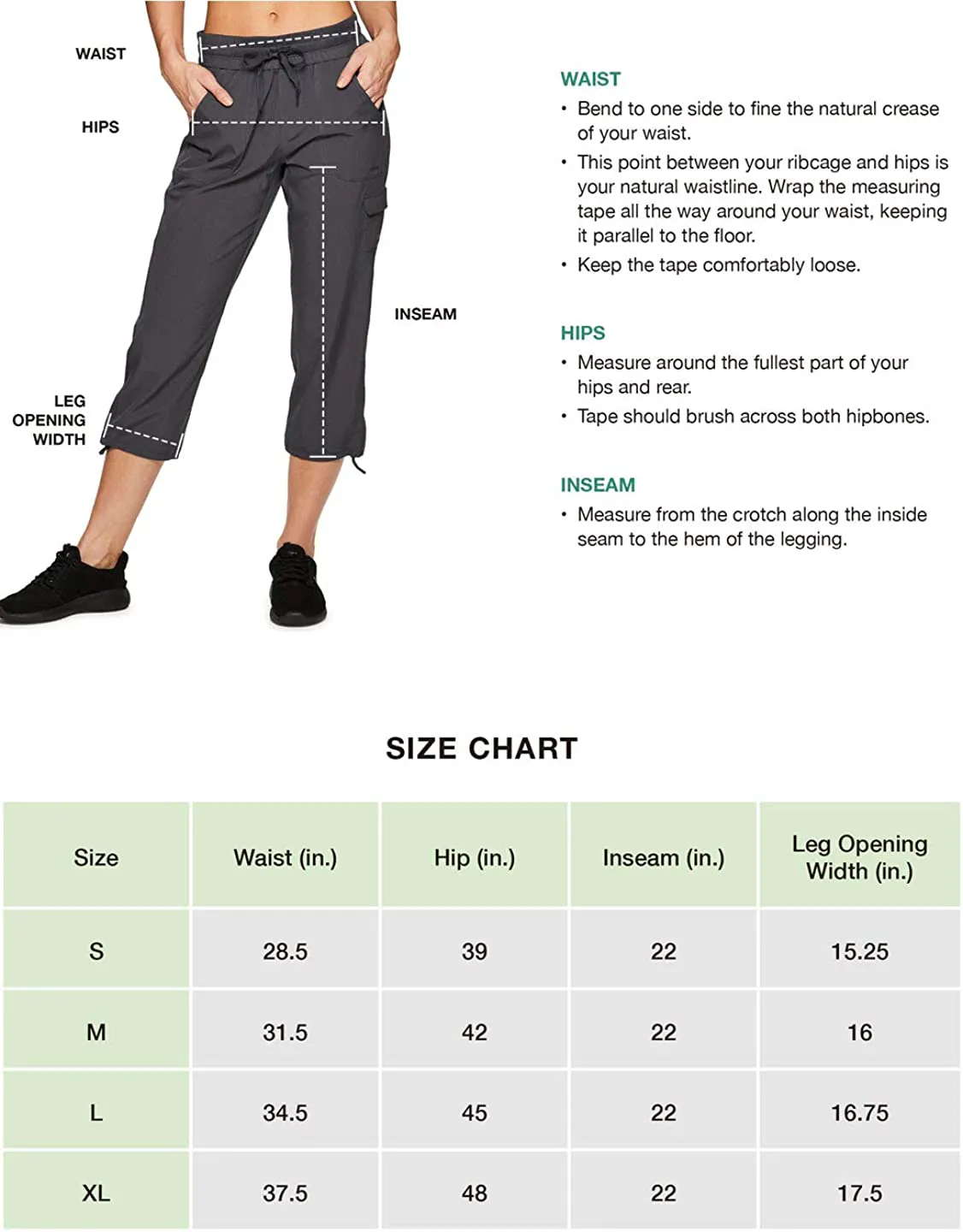 RBX Active Women's Fashion Lightweight Woven Drawstring Cargo Capri Pant with Pockets