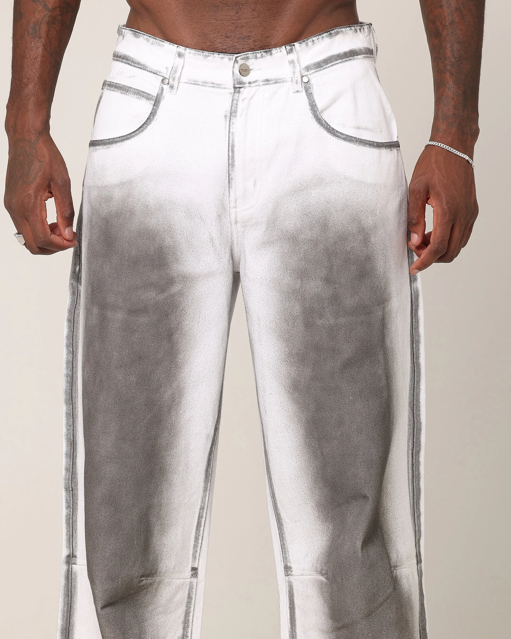 Saint Morta Flux Amplus Jeans White/Black