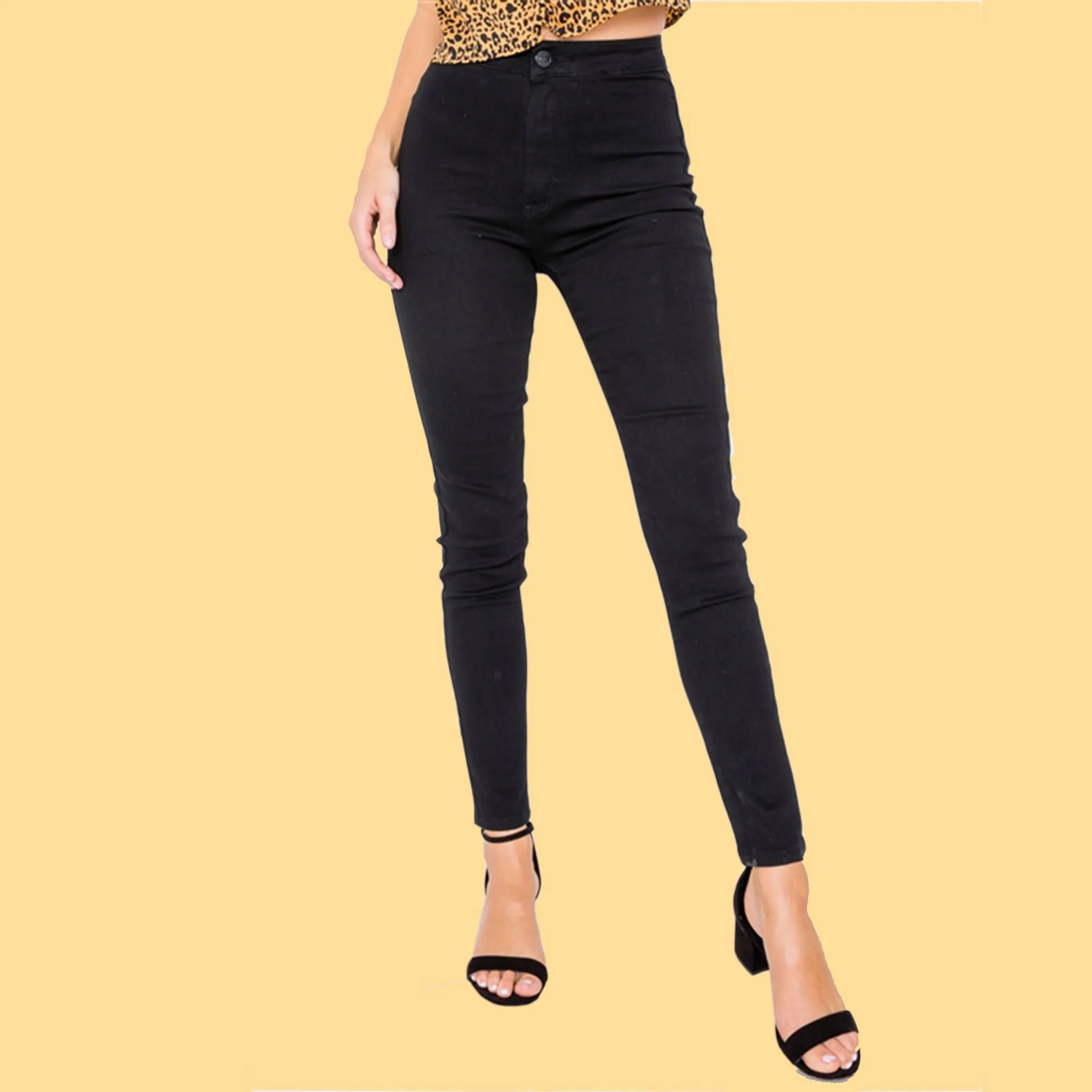 Sandy High Waist Stretch Skinny Jeans