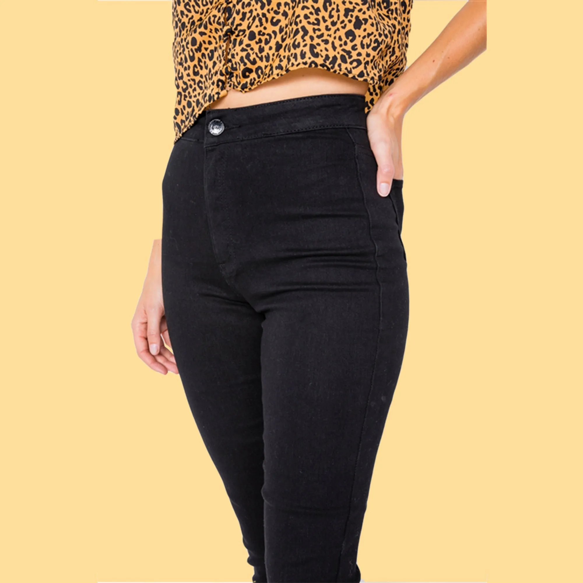 Sandy High Waist Stretch Skinny Jeans