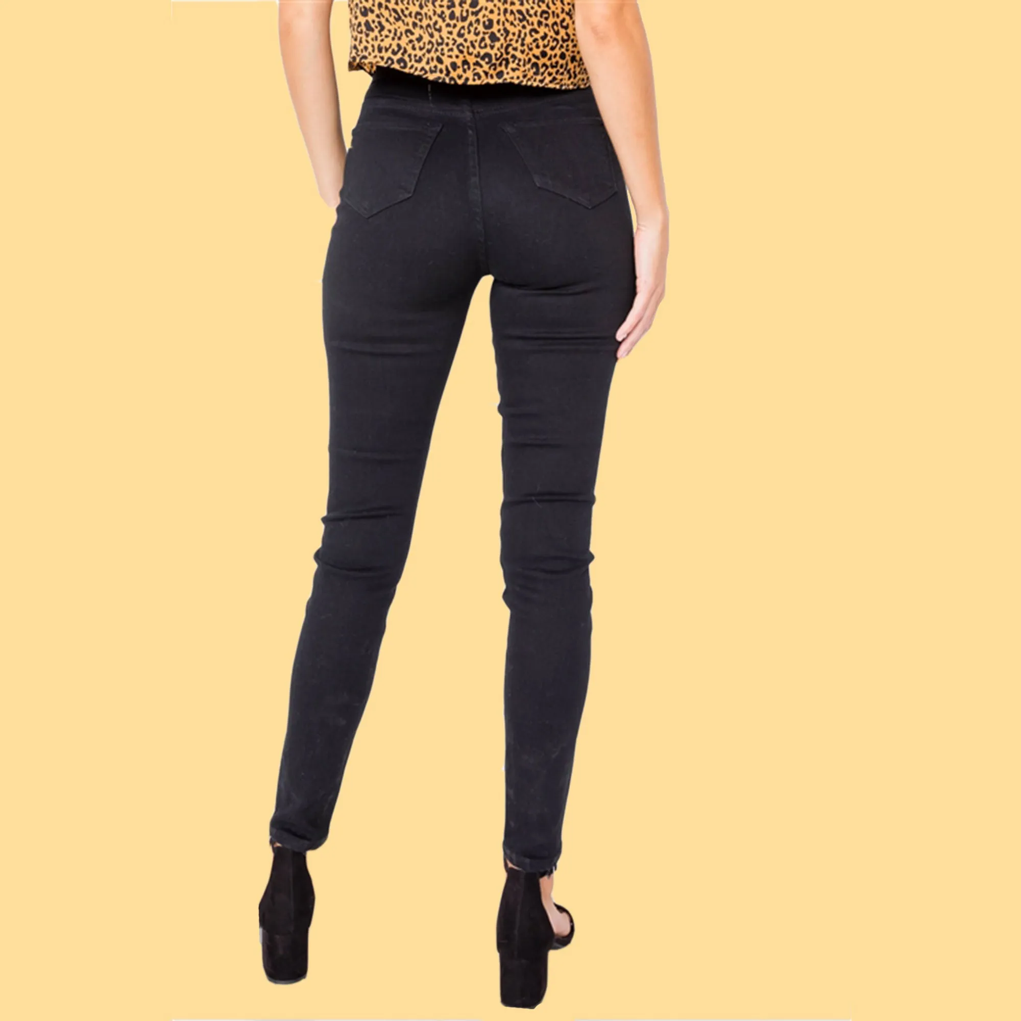 Sandy High Waist Stretch Skinny Jeans