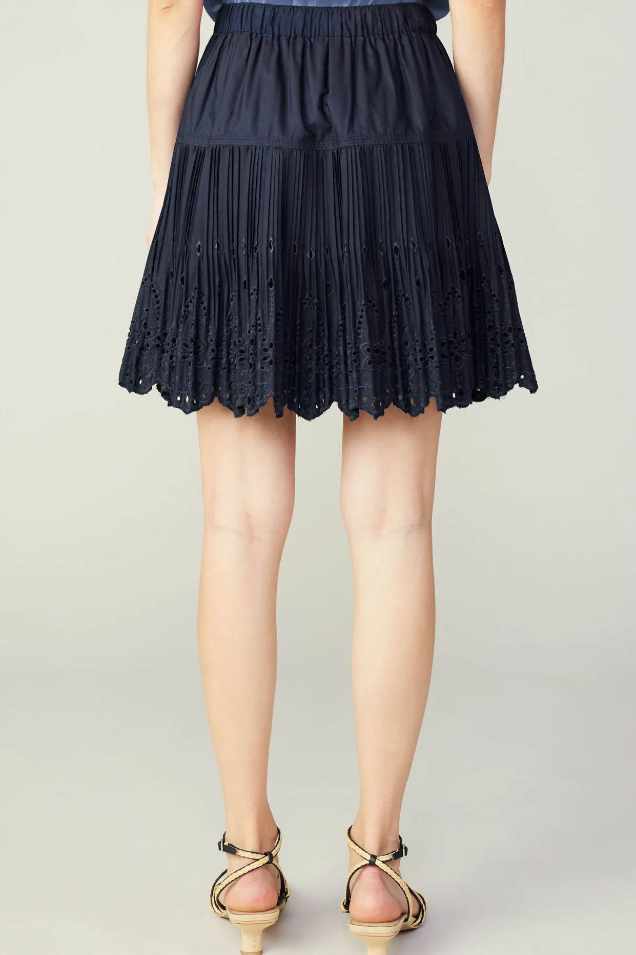 Scallop Eyelet Skirt