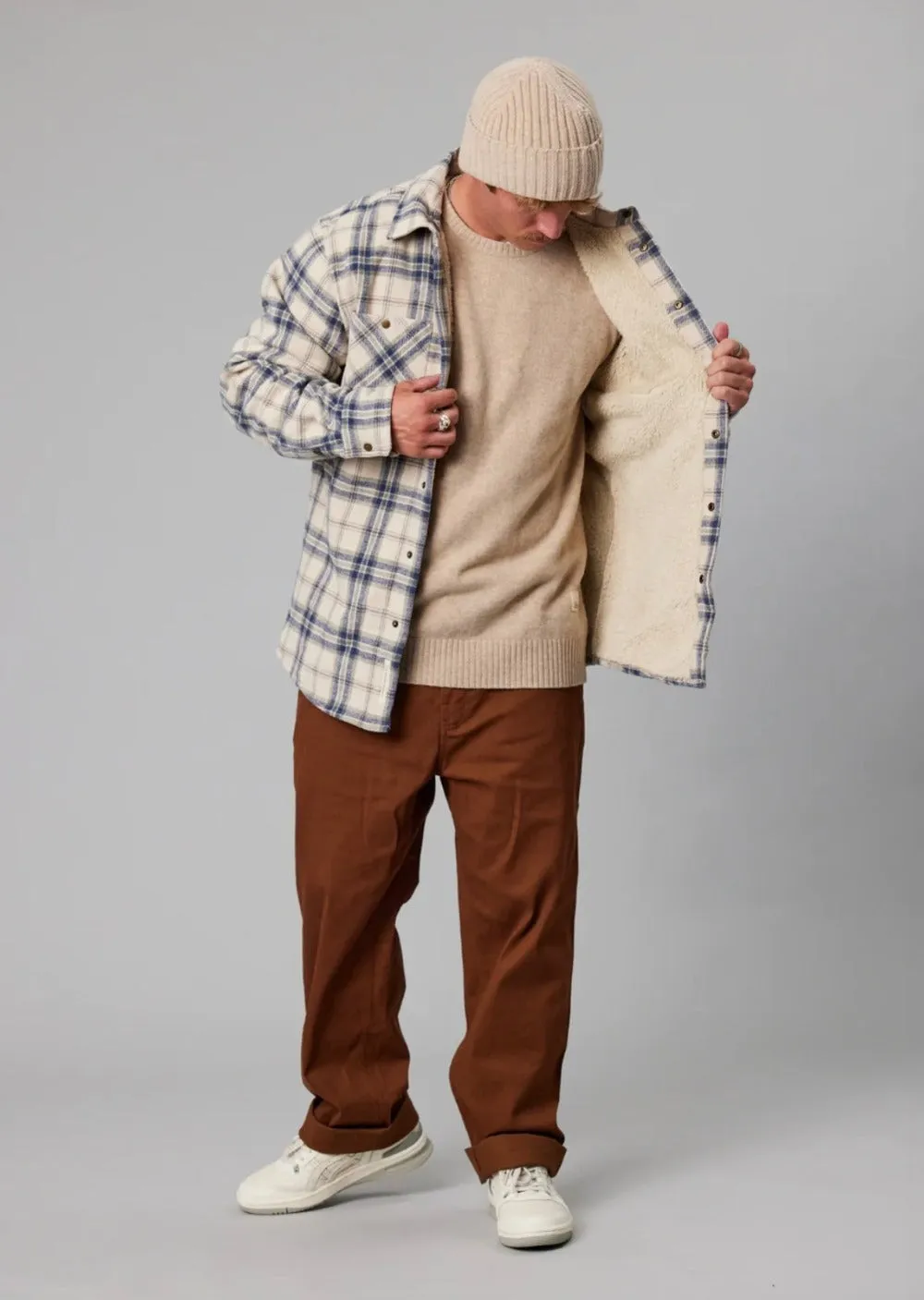 Seaport Sherling Shirt Sand Check