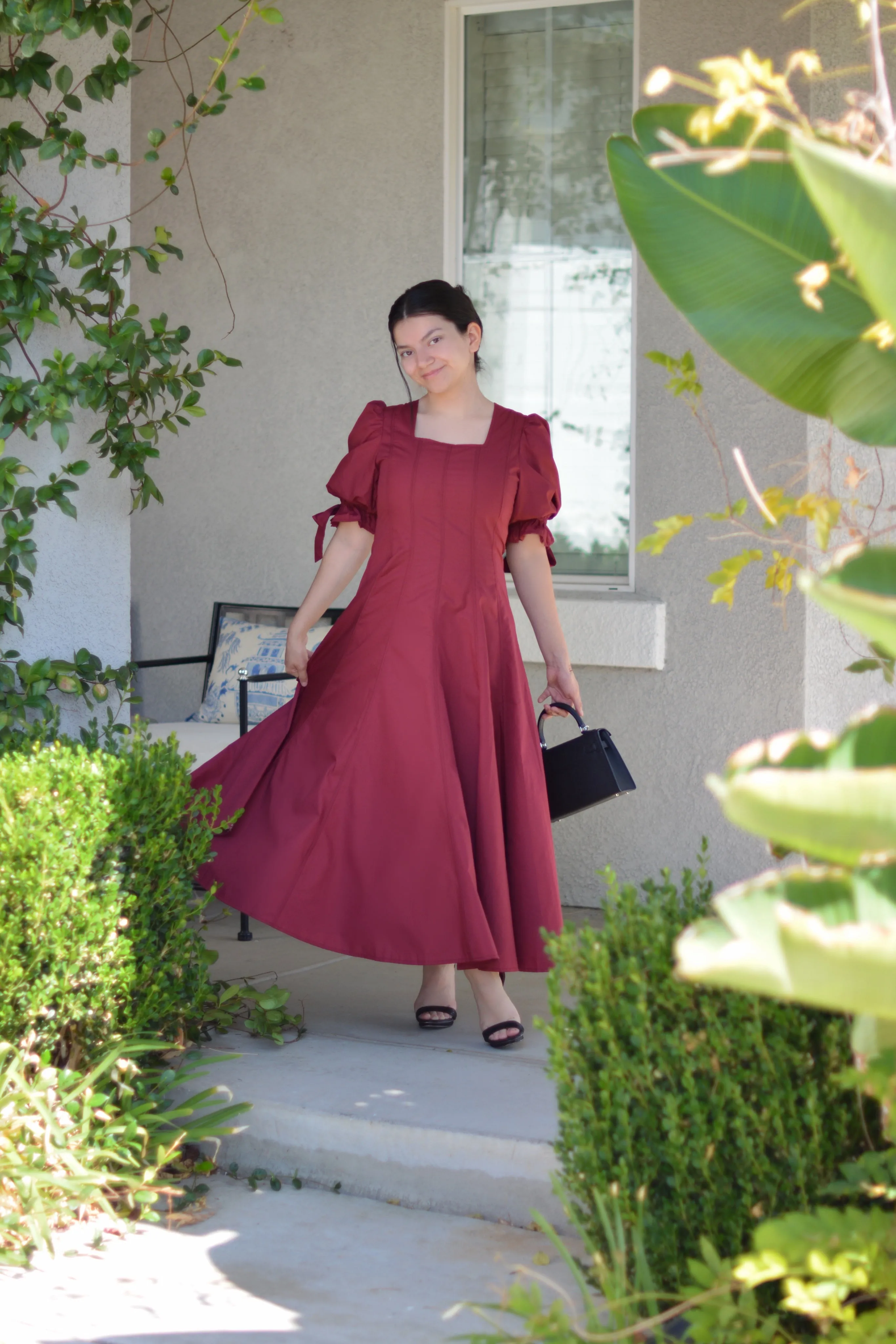 Siena Garnet Midi Dress