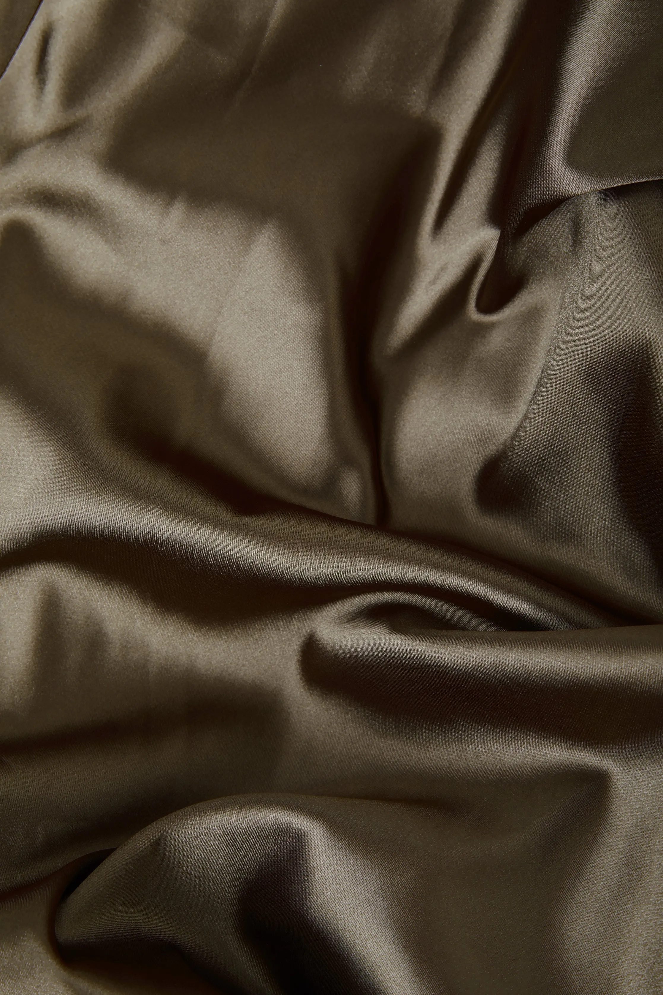 Silky Satin Midi Olive