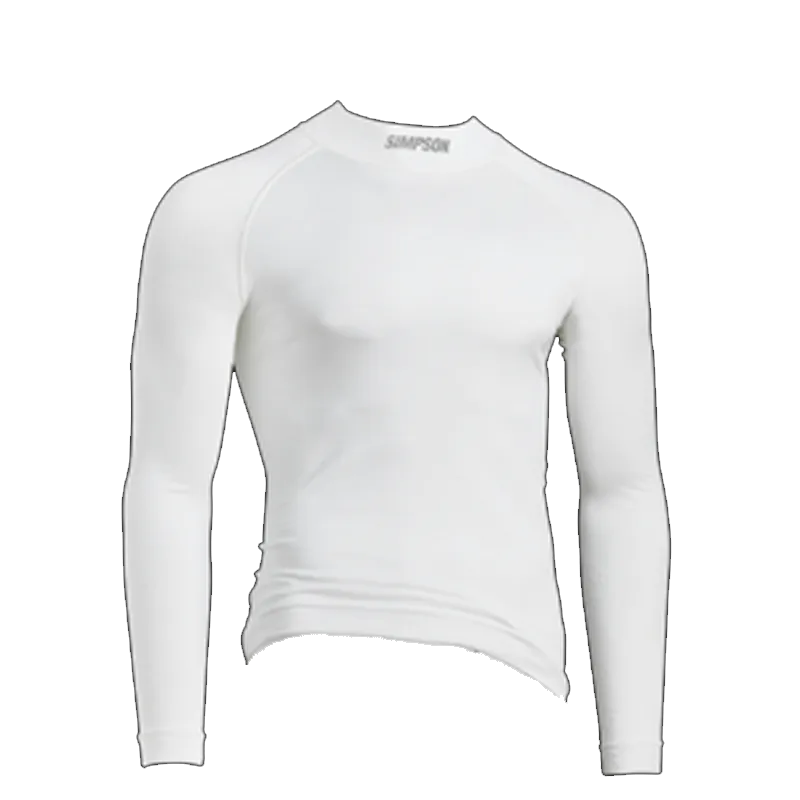 Simpson Pro-Fit Base Layer Top - Long Sleeve - White